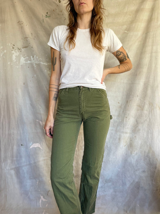 70s Army Green DeeCee Carpenter Pants