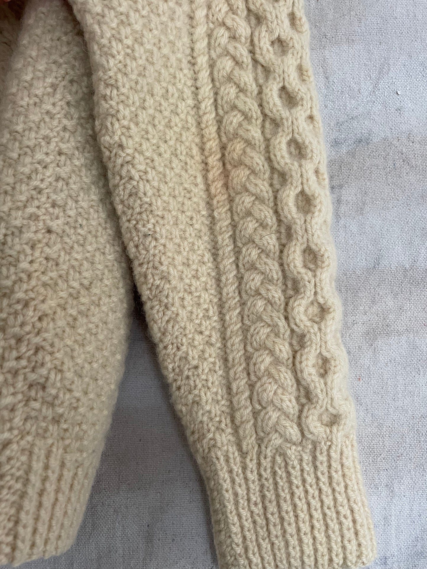 70s Fisherman Sweater Cardigan