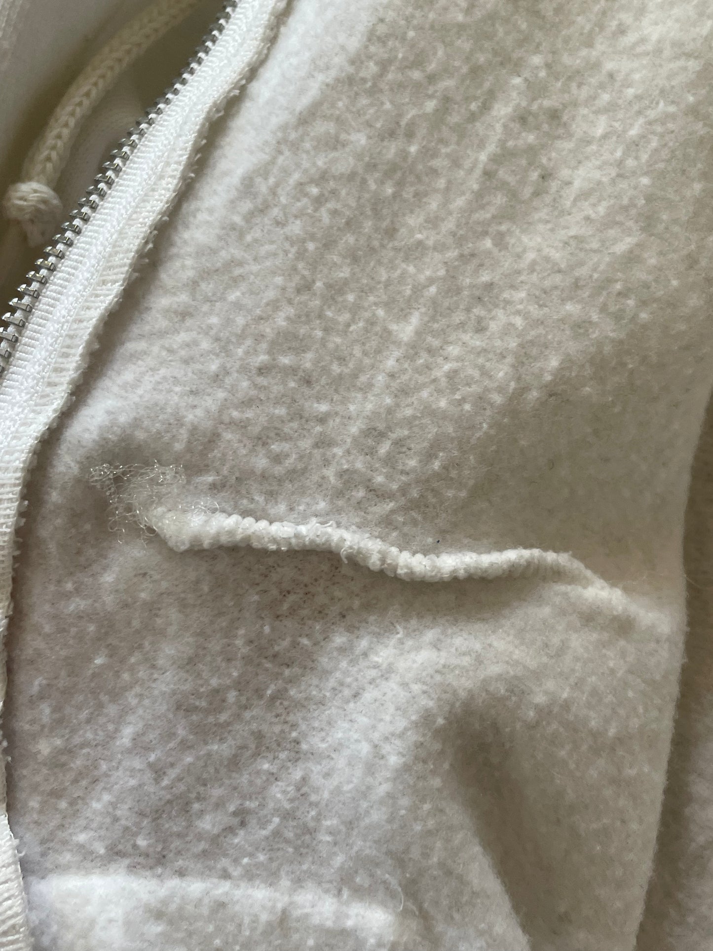 80s Blank White Hoodie