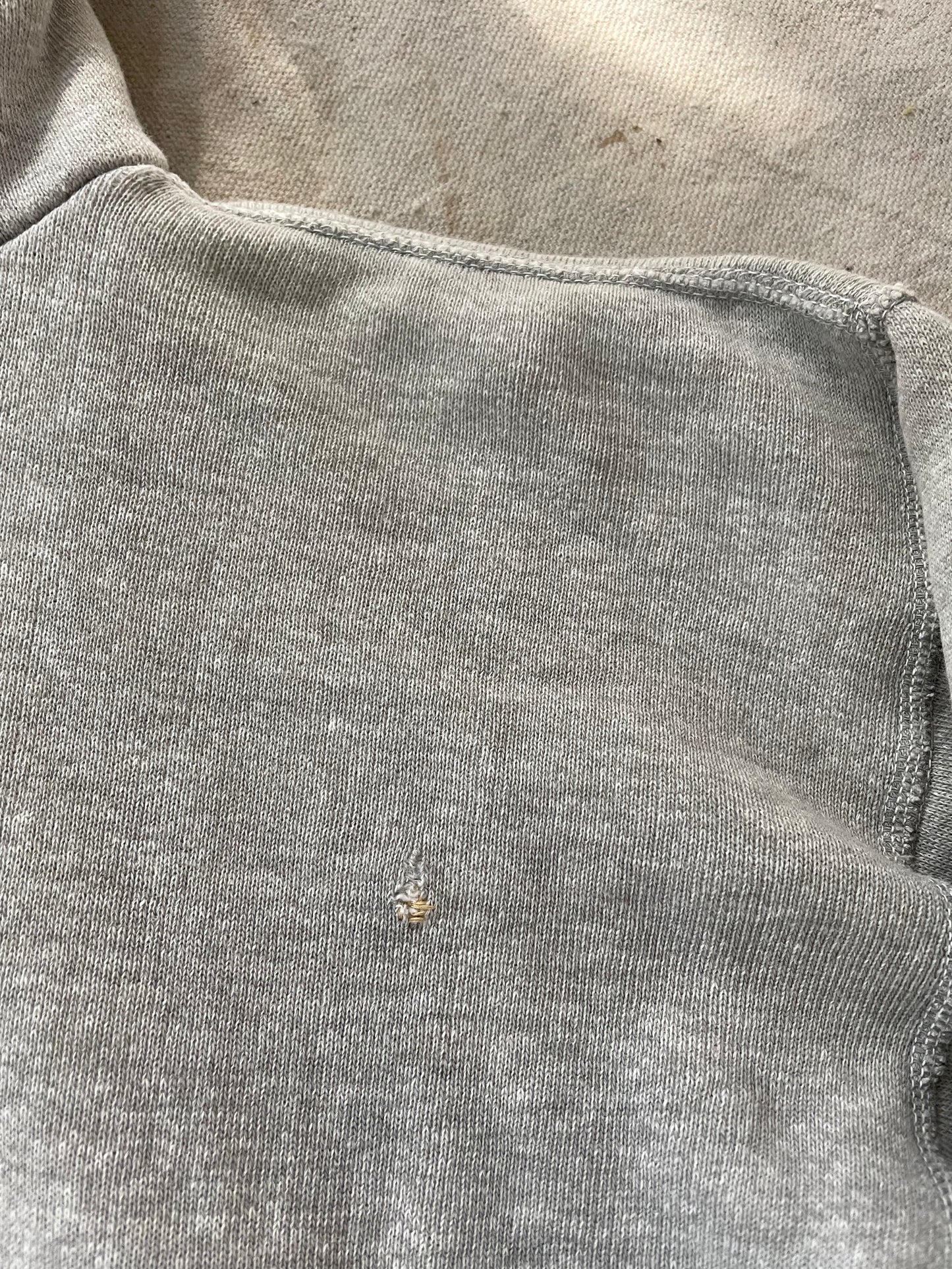 60s Grey Two Tone Hooded Sweatshirt