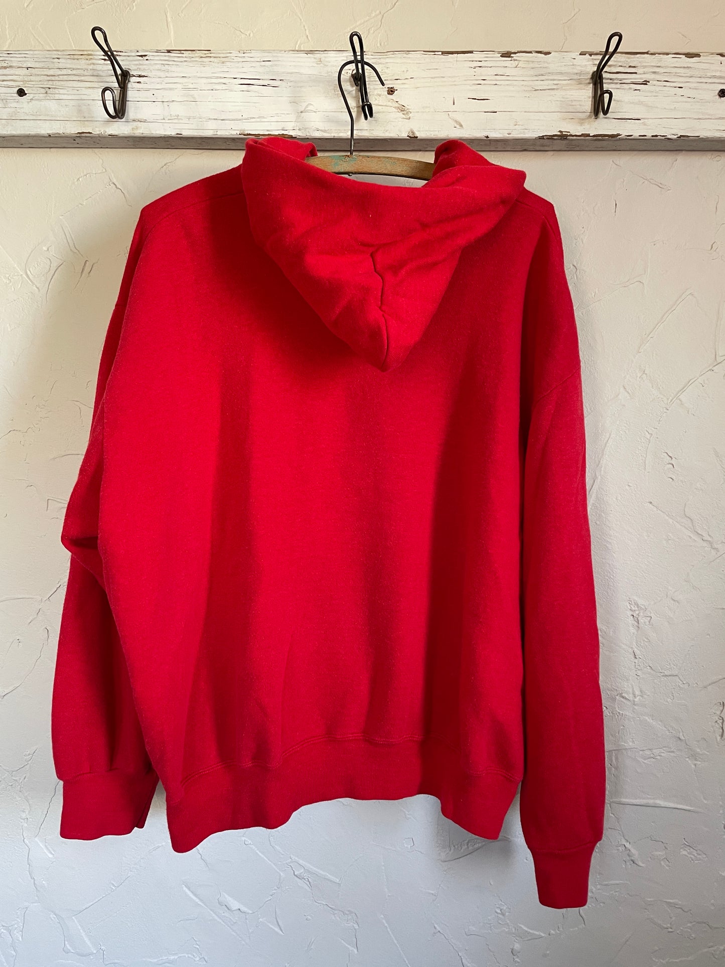 80s Blank Red Hoodie