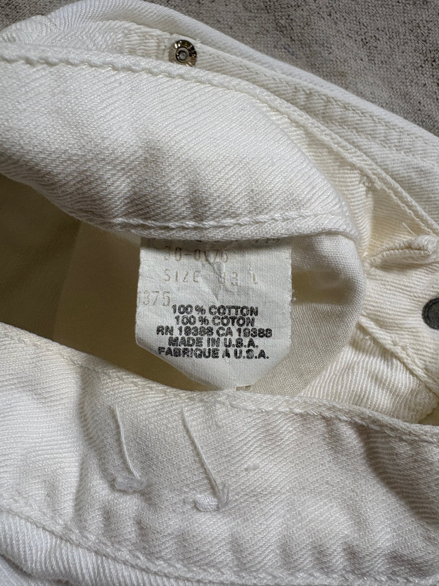 Vintage 80s Brittania White Jeans