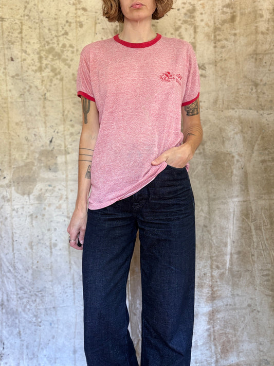 Vintage 70s Let’s Go Falls A.C. Ringer Tee