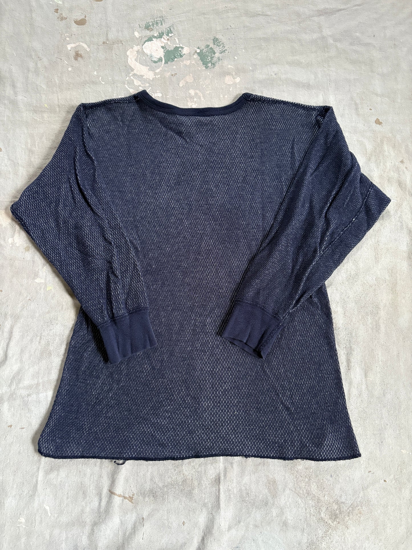 90s Blue Thermal Undershirt