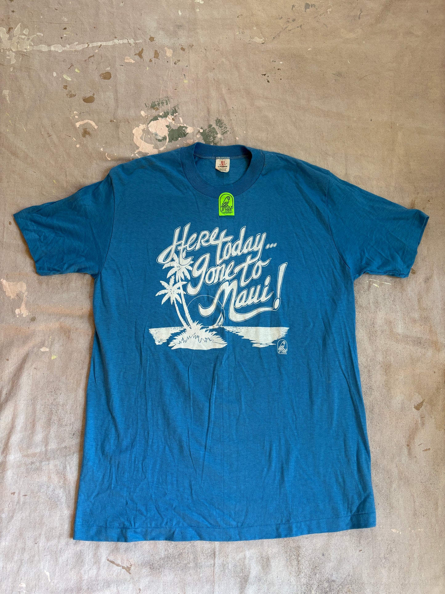 80s Deadstock Here Today Gone To Maui Tee