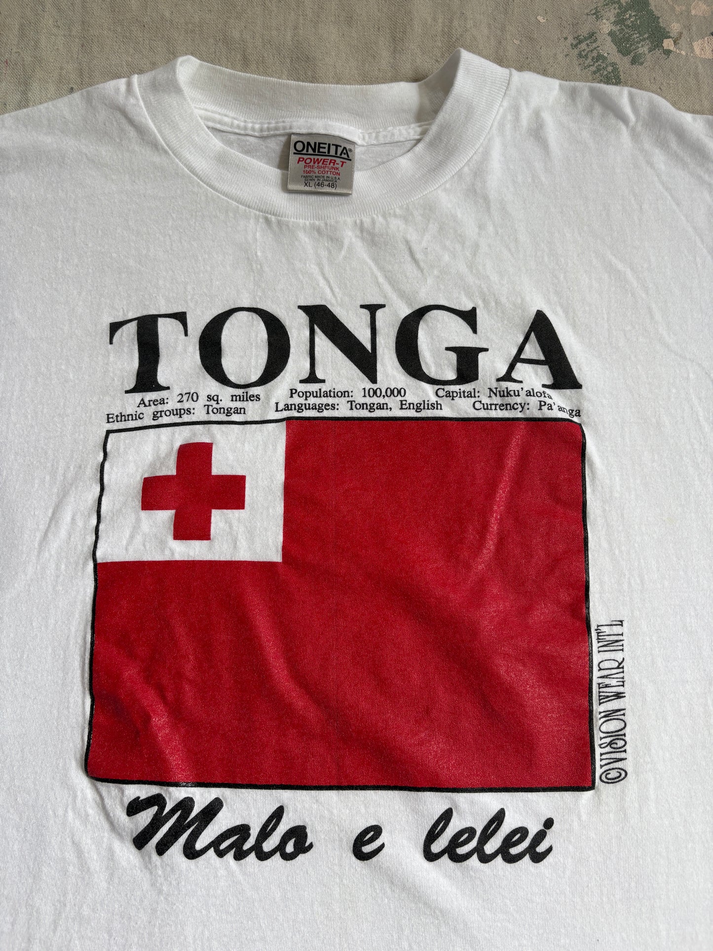 Vintage 90s Tonga Malo e Lelei Africa Tee