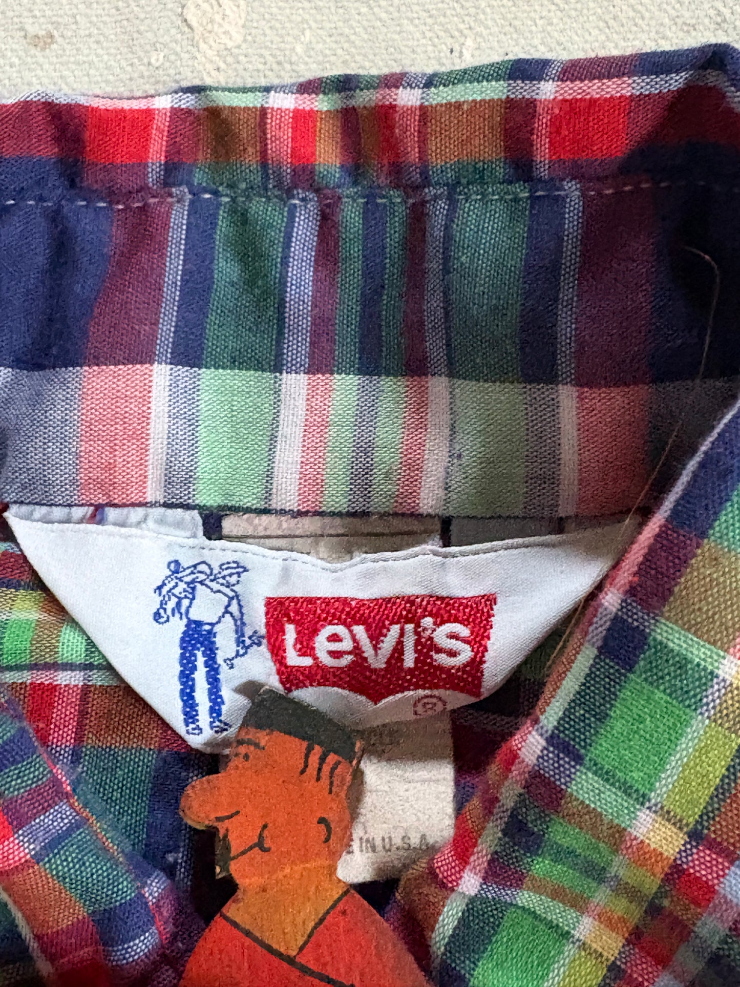 Vintage 80s Levi’s Plaid Button Down Shirt