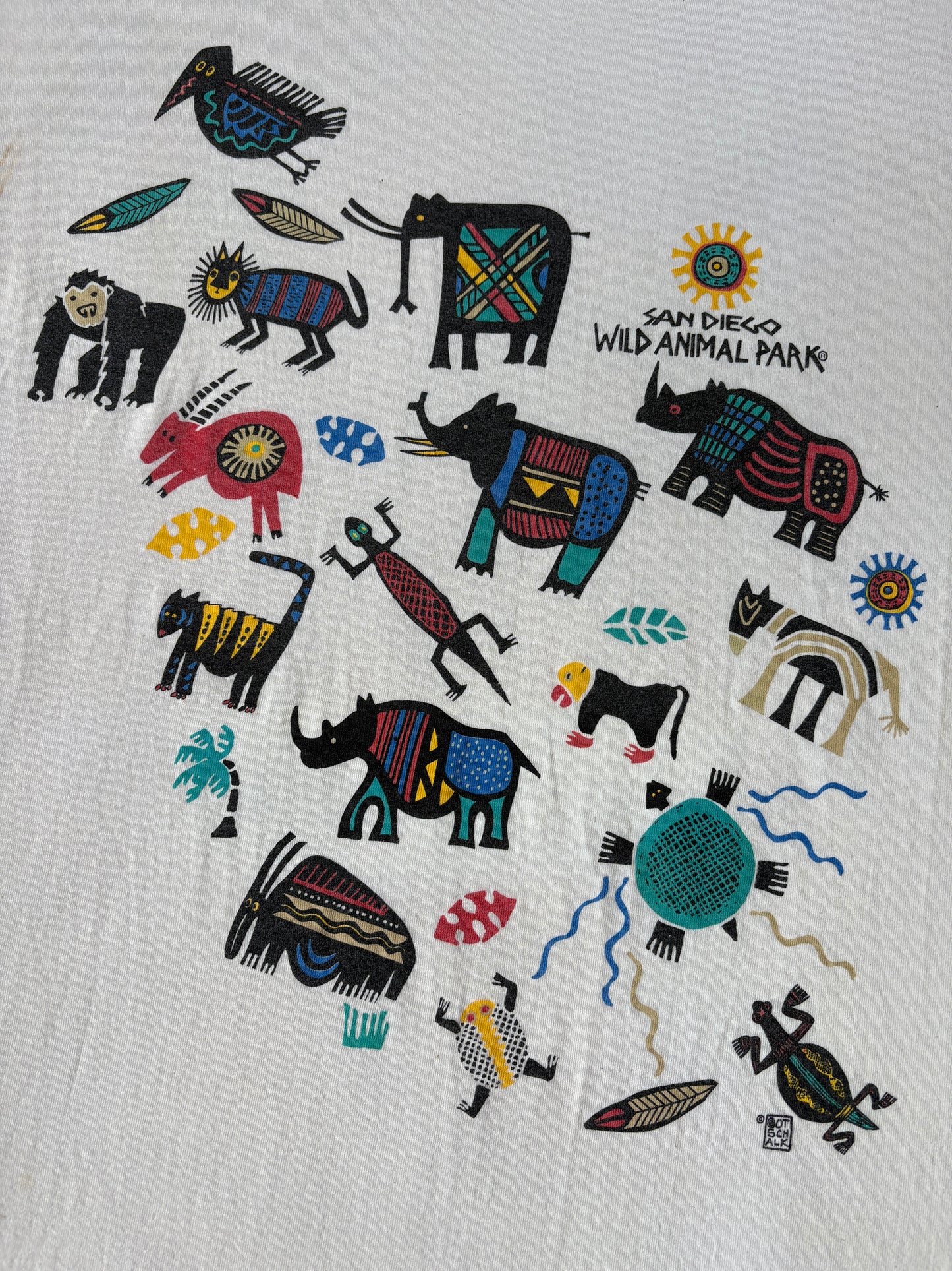 Vintage 90s San Diego Wild Animal Park Tee