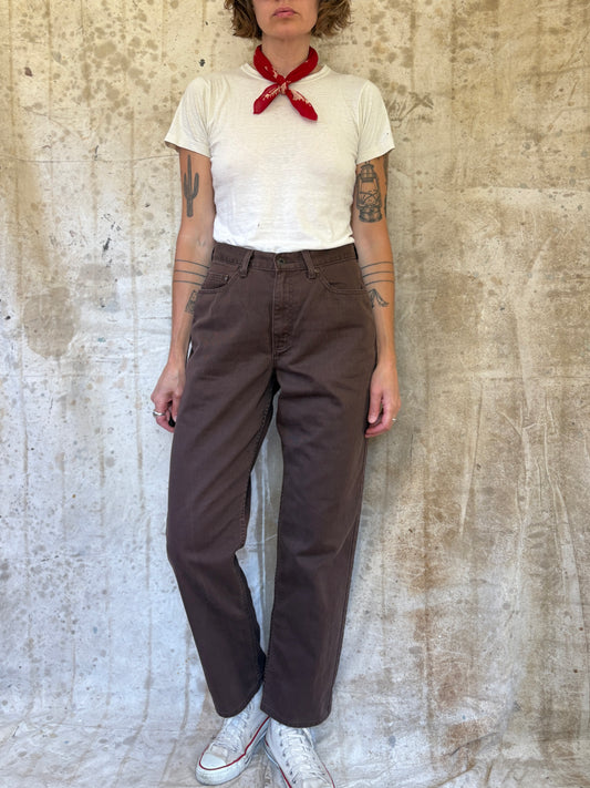 Vintage 90s LL Bean Brown Jeans