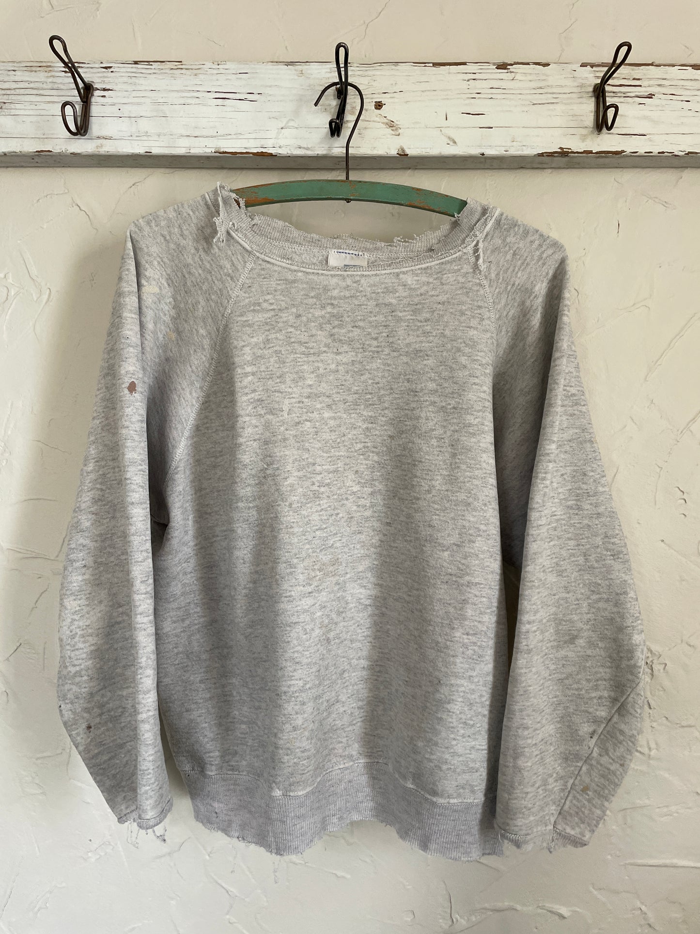 80s Blank Heather Grey Sweatshirt