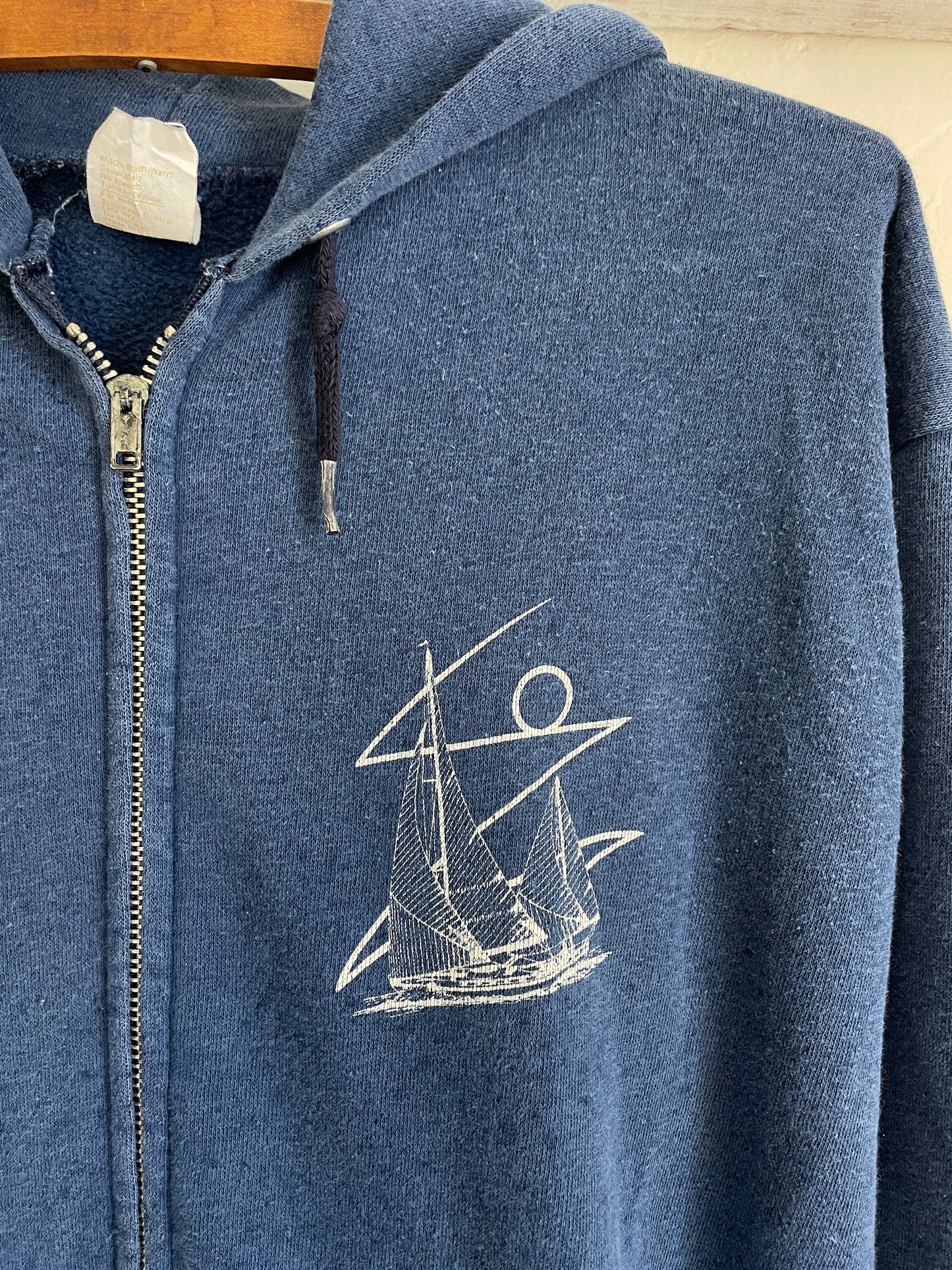 80s Sailboat Hooded Sweatshirt