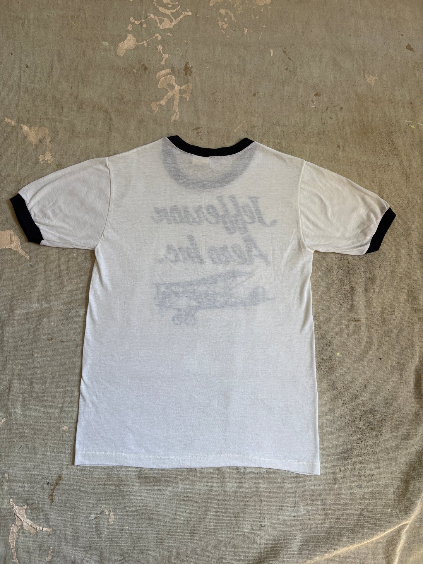 Vintage 80s Jefferson Aero Inc. Ringer Tee