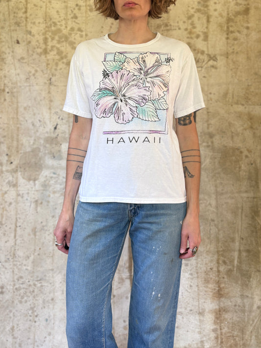 Vintage 90s Hawaii Hibiscus Tee