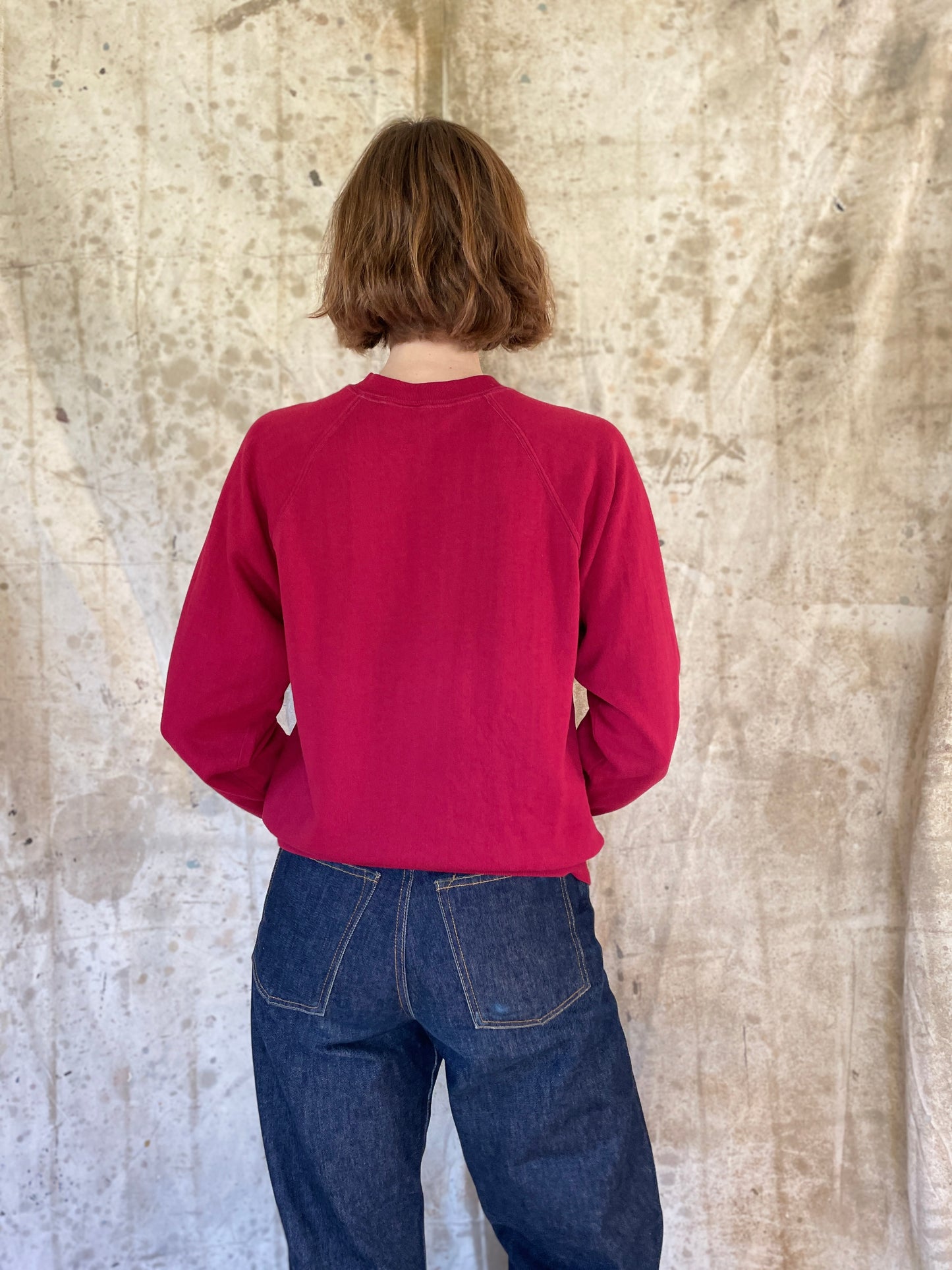 80s Blank Maroon Sweatshirt