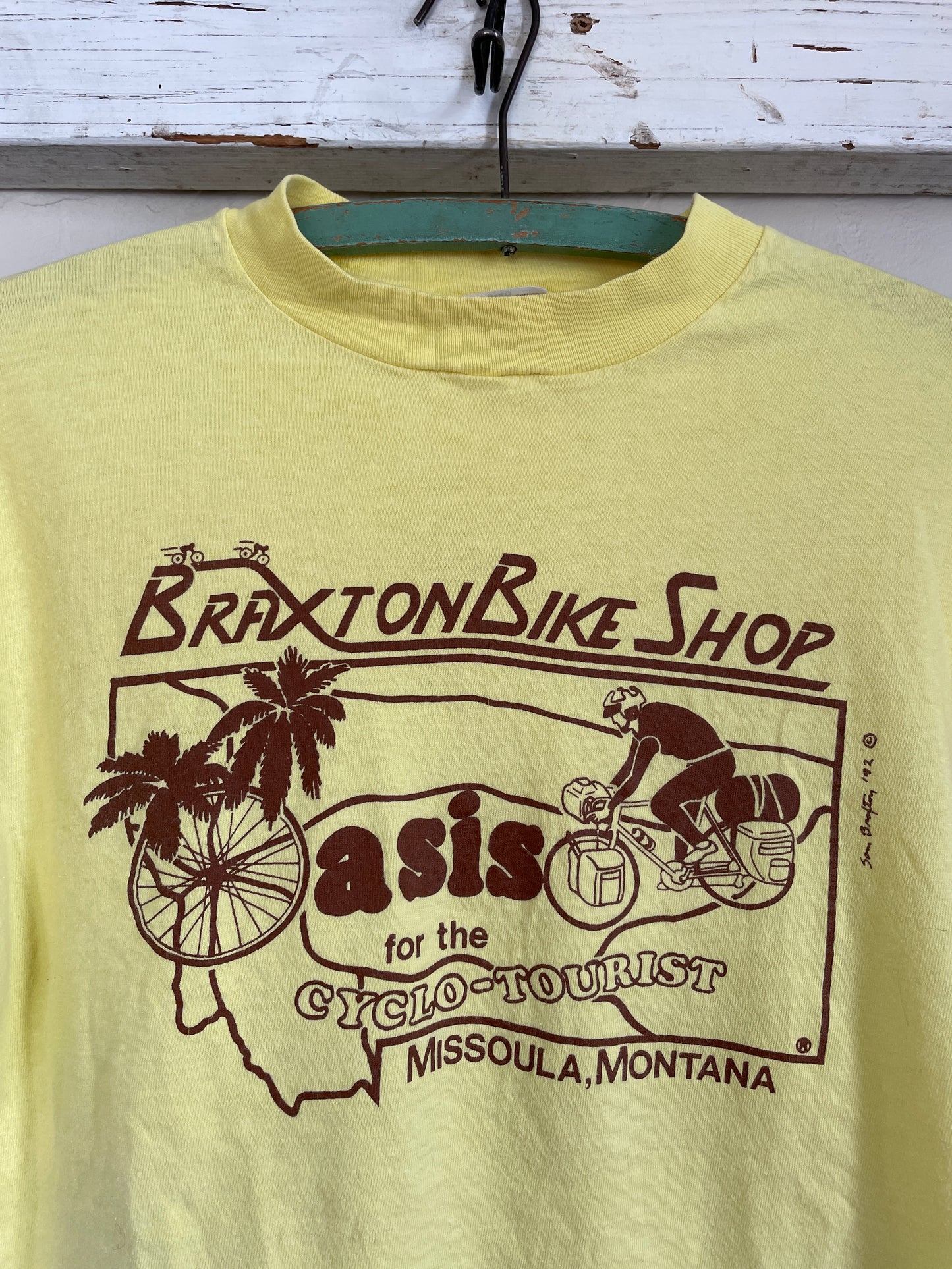 90s Braxton Bike Shop, Missoula, Montana Tee