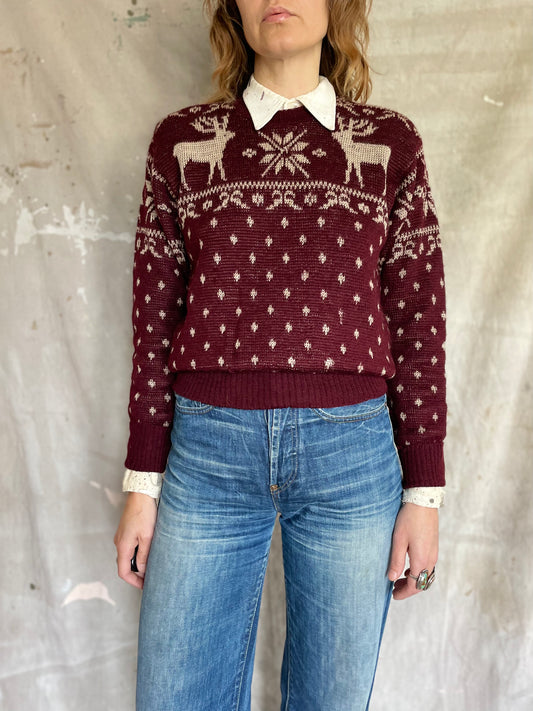 40s Jantzen Deer Sweater