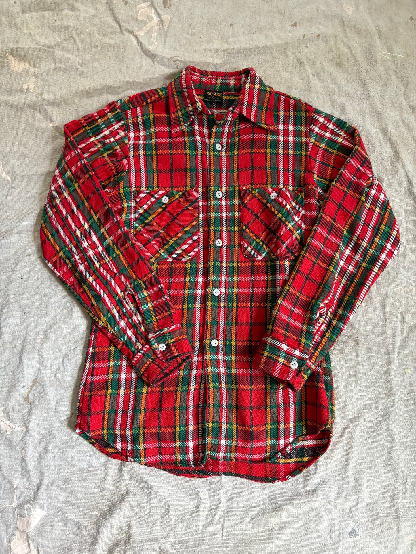 70s Big Yank Plaid Cotton Flannel