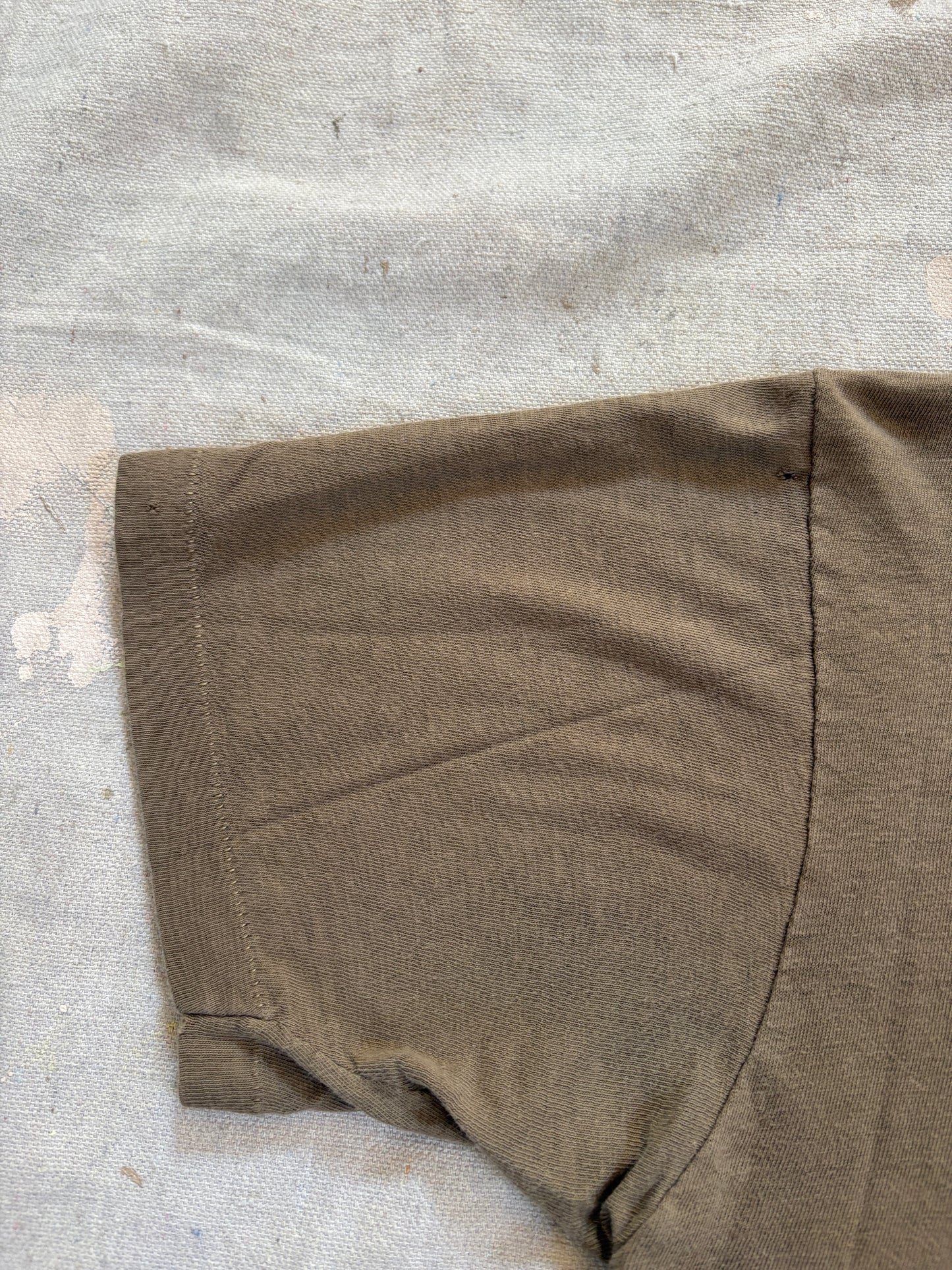 Vintage 80s Blank Brown Tee