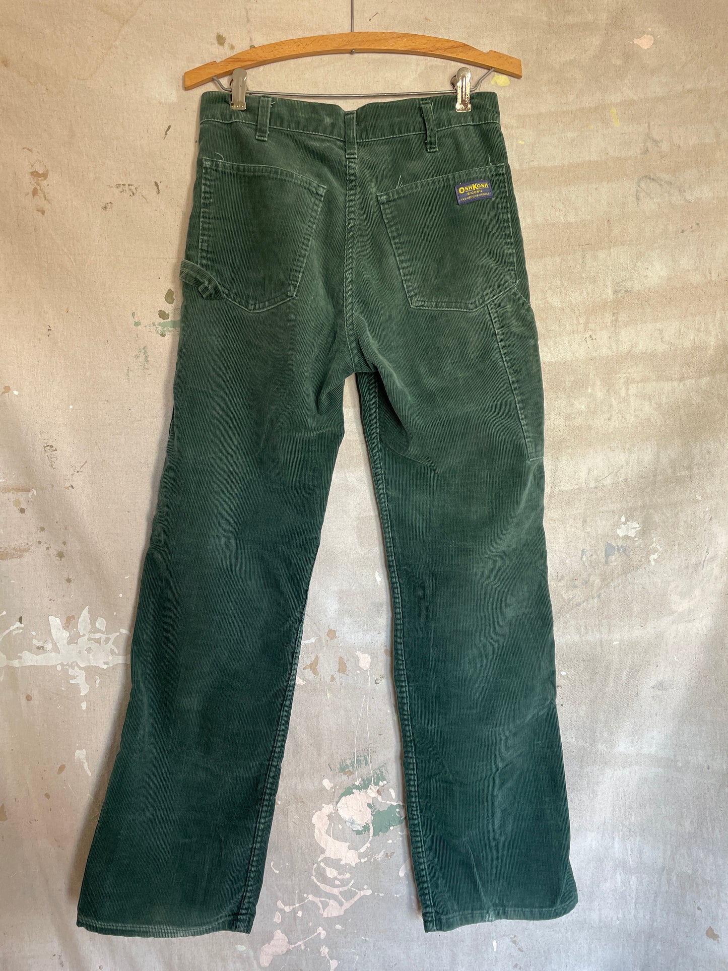 80s Green Corduroy OshKosh Carpenter Pants