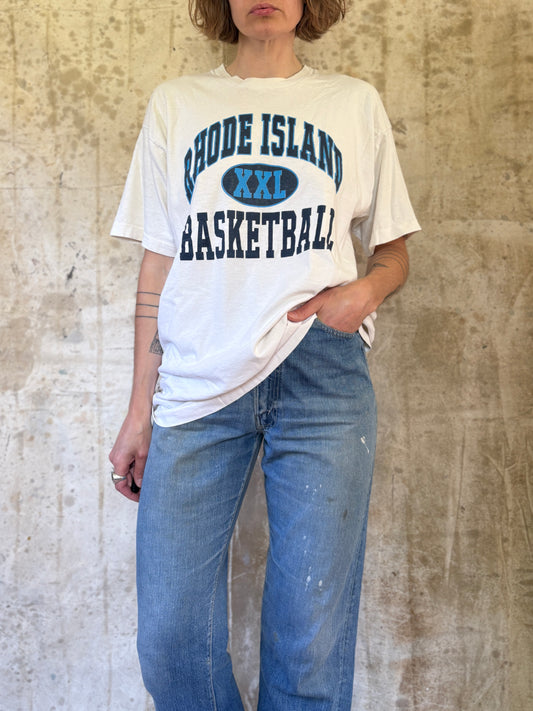 Vintage 90s Rhode Island Basketball Tee