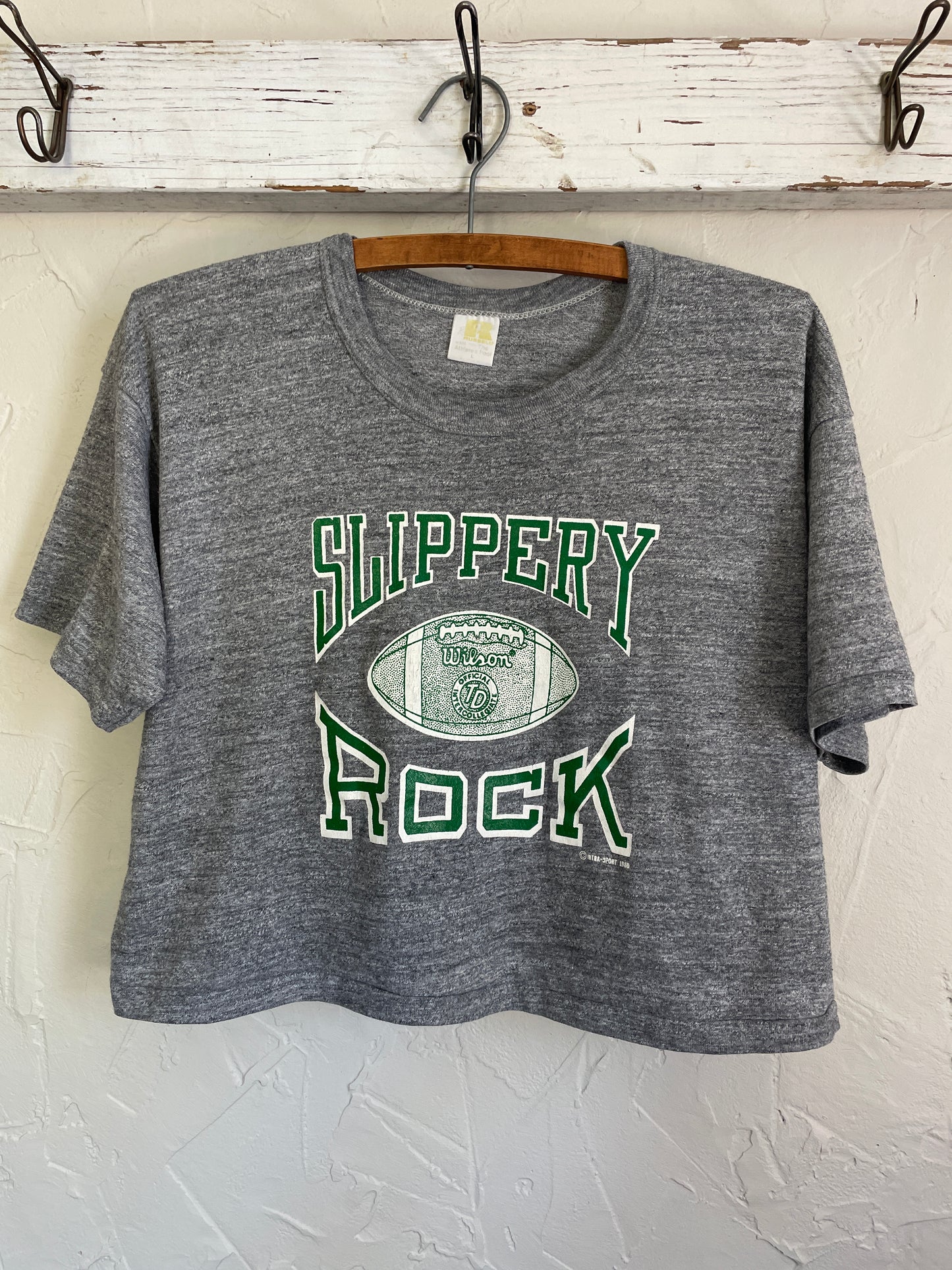 80s Slippery Rock Cropped Tee