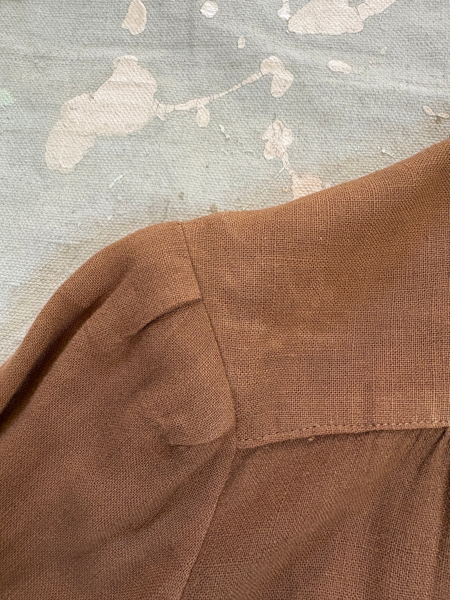 Vintage 40s Brown Blouse