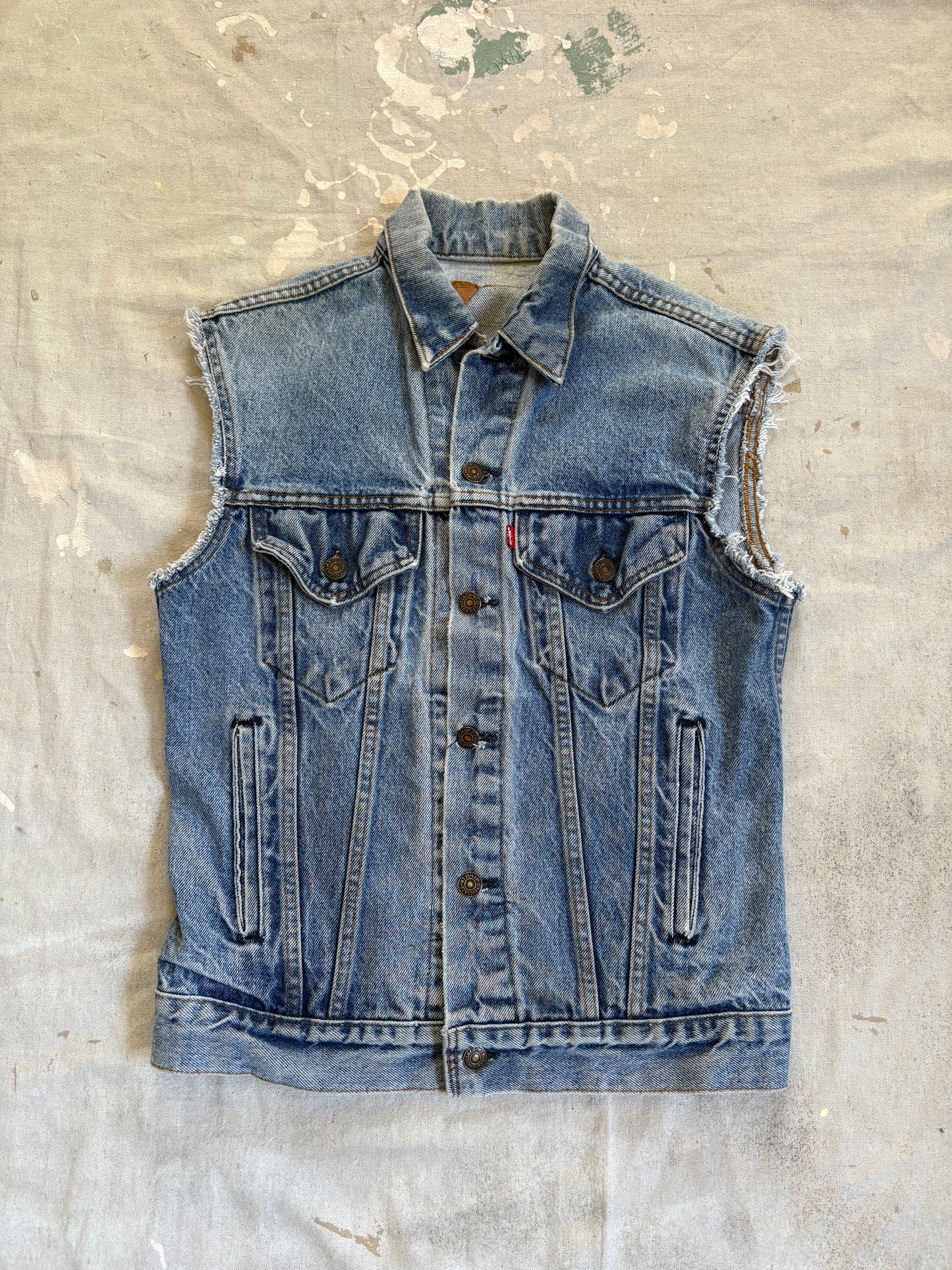 Vintage 90s Levi’s Cut Off Trucker Jacket Vest