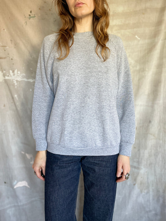 80s/90s Blank Heather Grey Sweatshirt