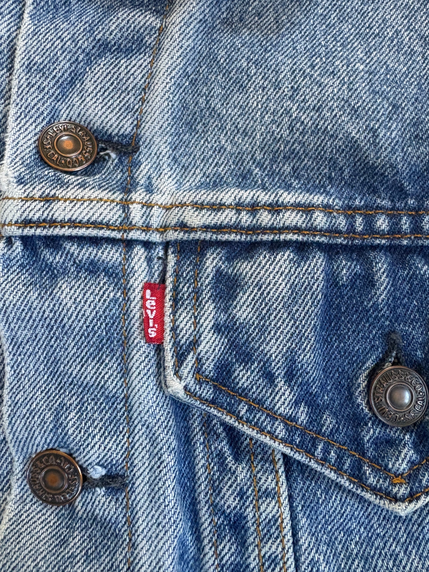 Vintage 90s Levi’s Cut Off Trucker Jacket Vest