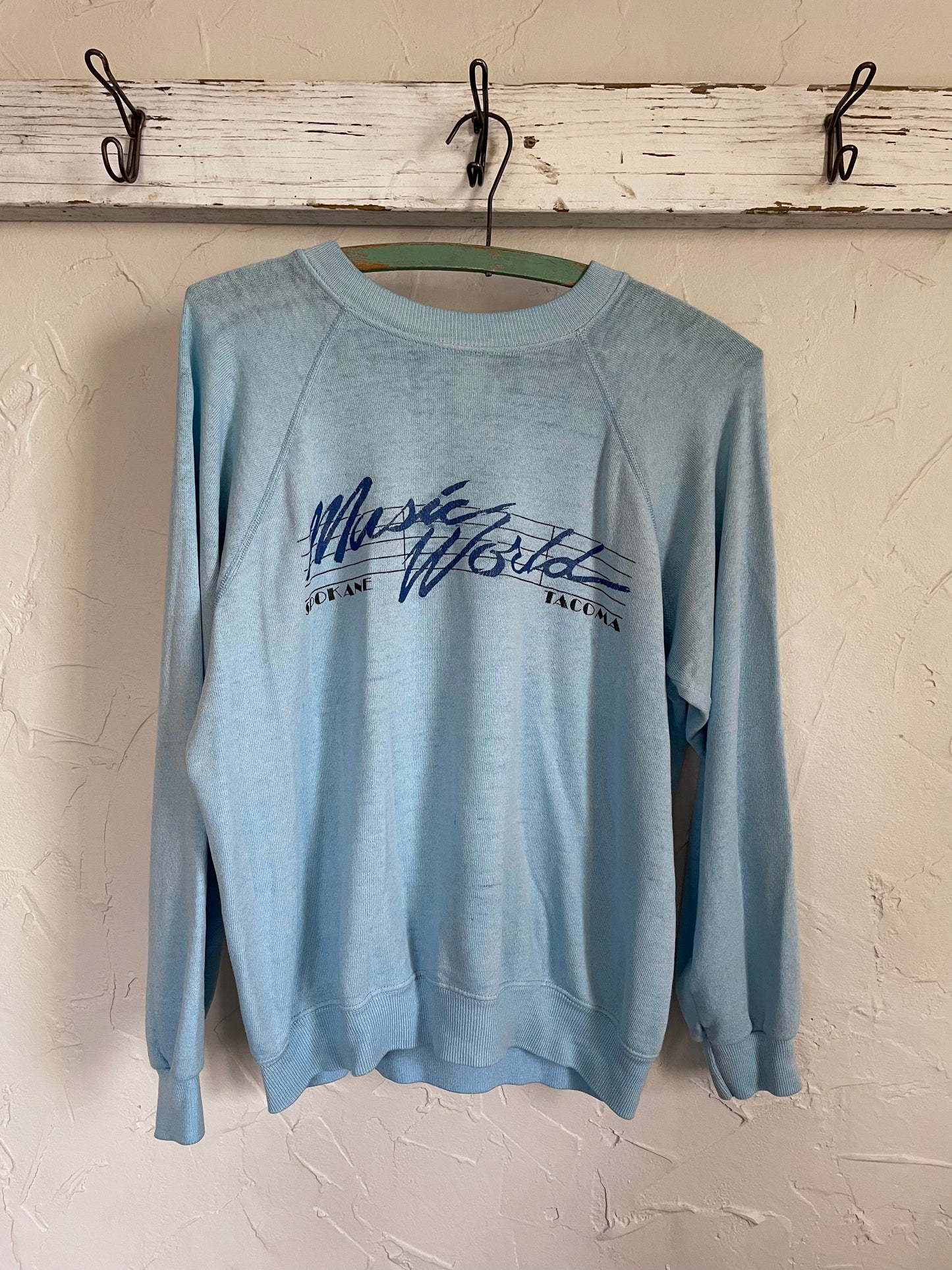 80s Music World Spokane & Tacoma Sweatshirt