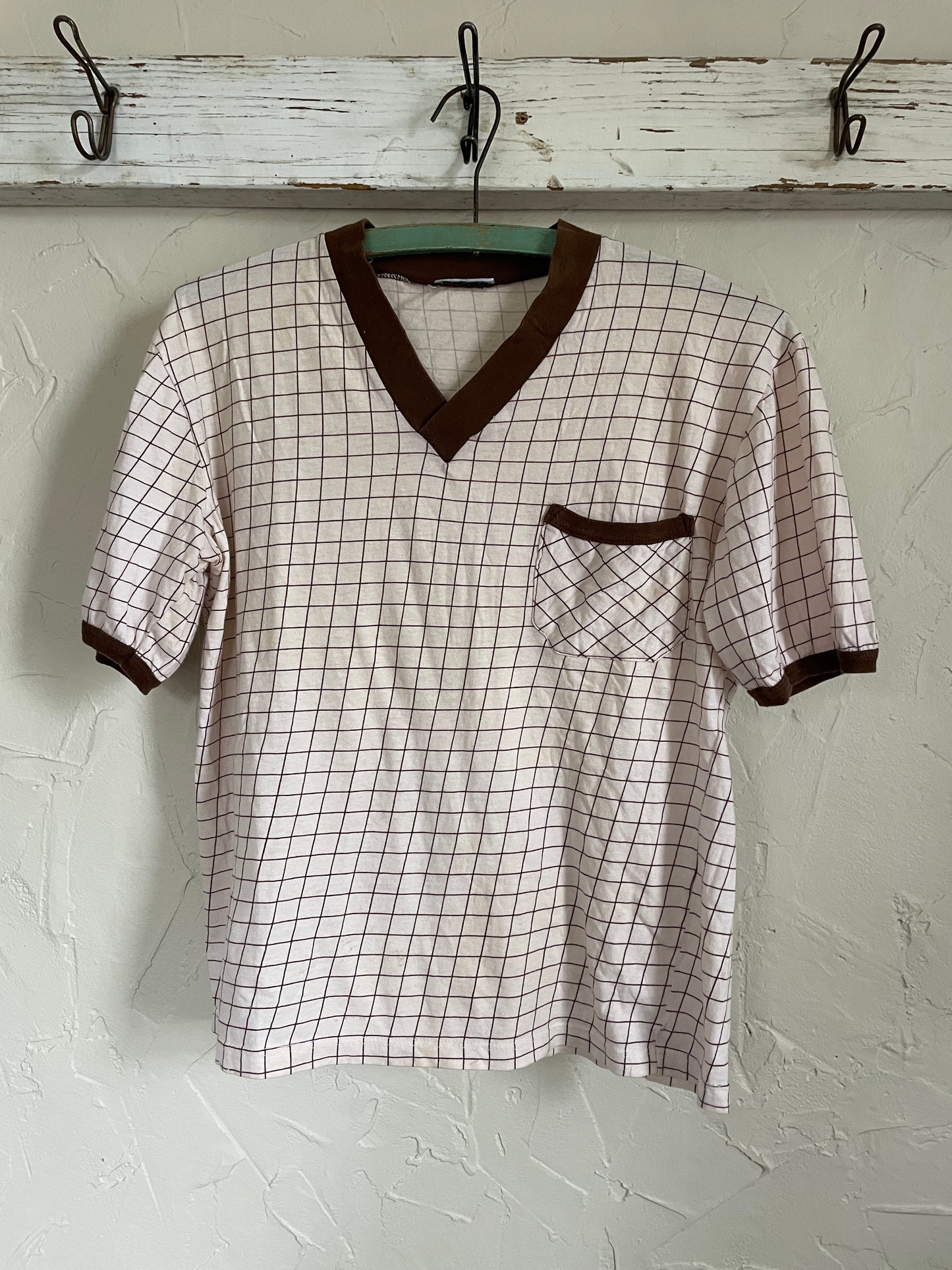 90s Brown Grid Tee