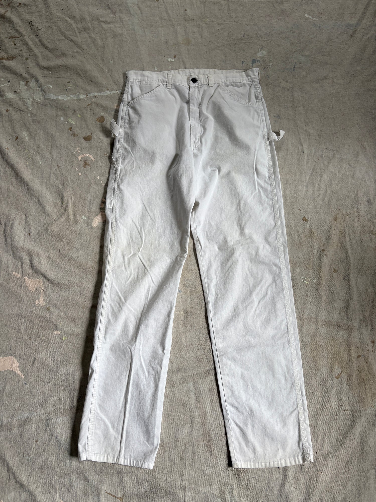 70s White DeeCee Carpenter Painter Pants – Double Barrel Dry Goods