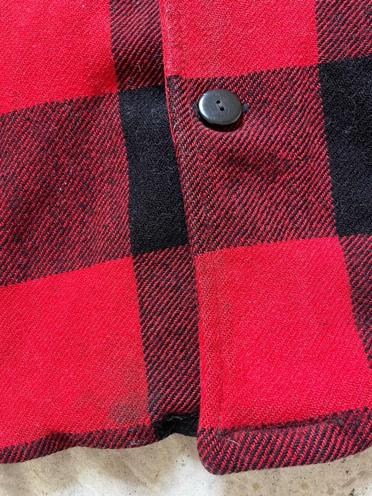 70s Buffalo Plaid Coat