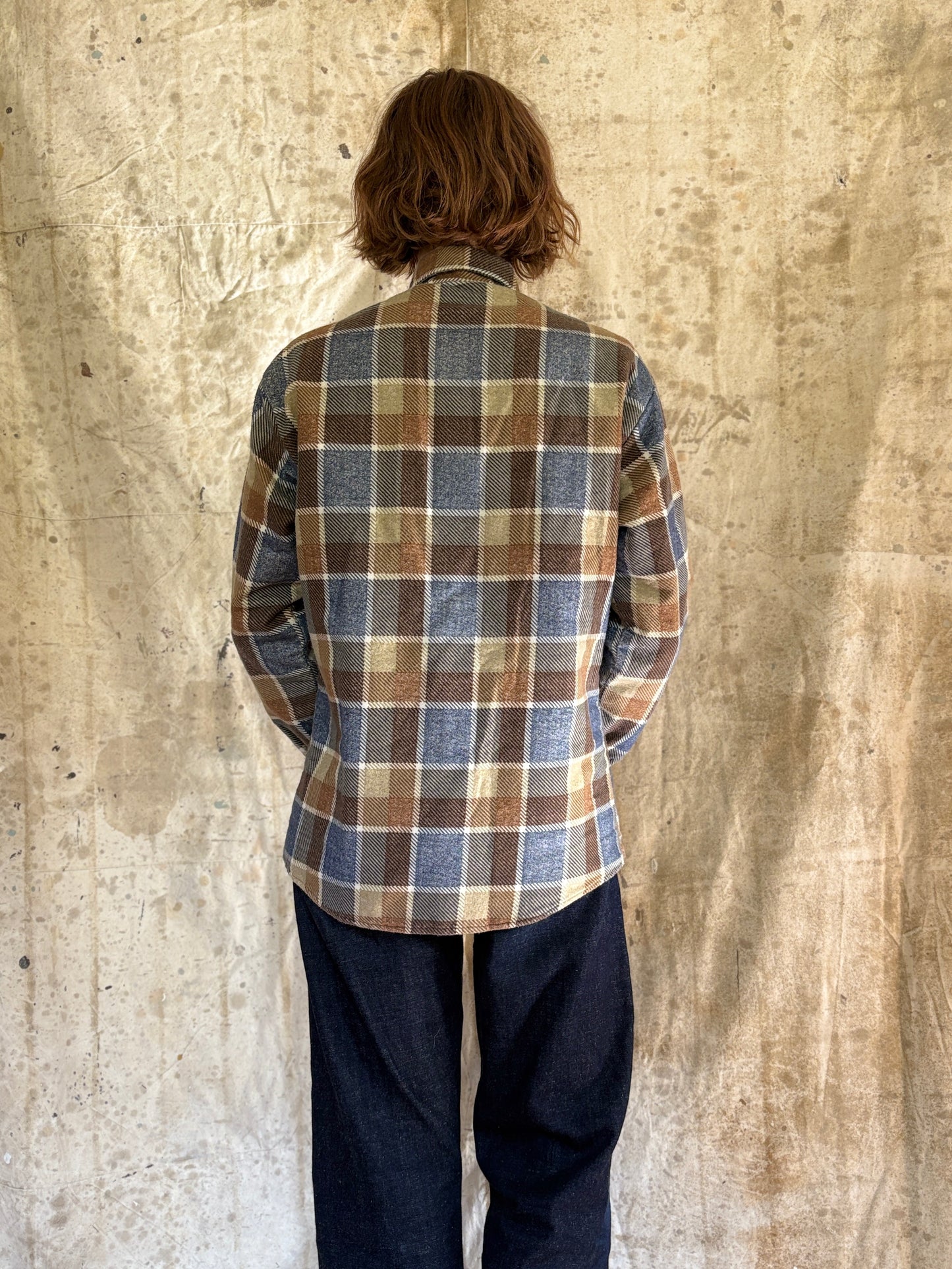 80s Sears Fieldmaster Quilt Lined Plaid Shirt