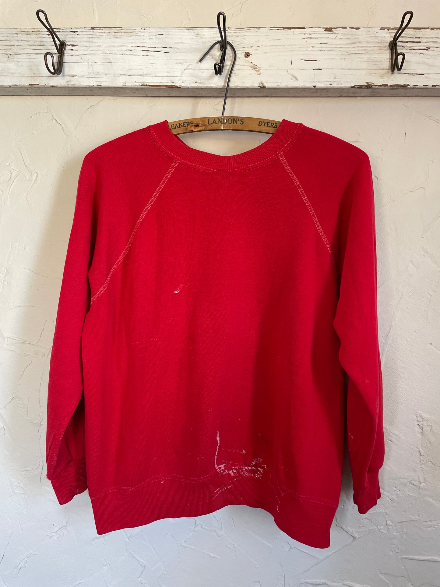 70s Blank Red Sweatshirt