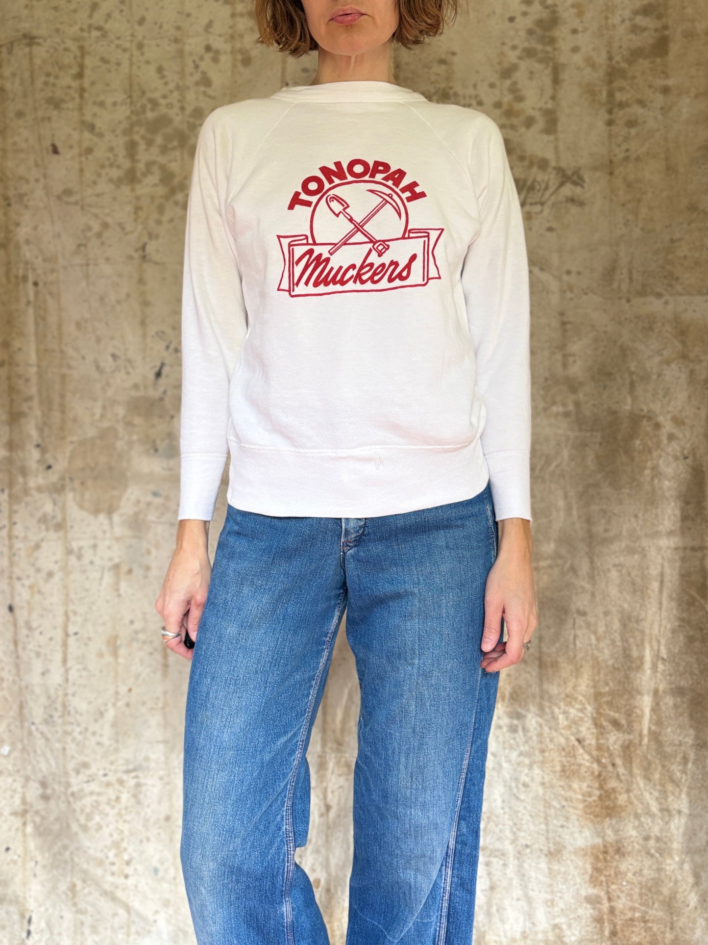 50s Hanes Wind Shield Tonopah Muckers Sweatshirt