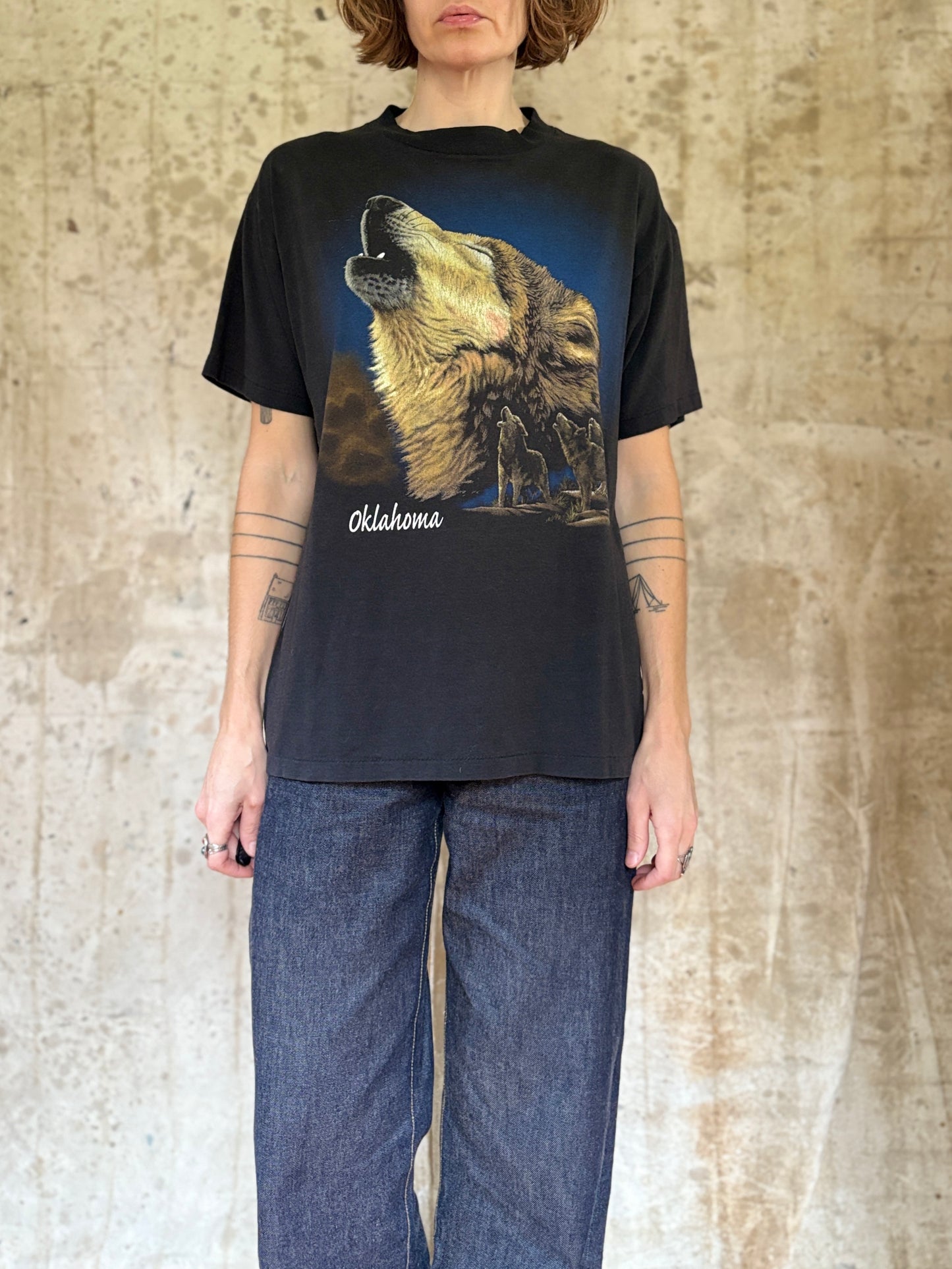 80s Oklahoma Howling Wolves Tee