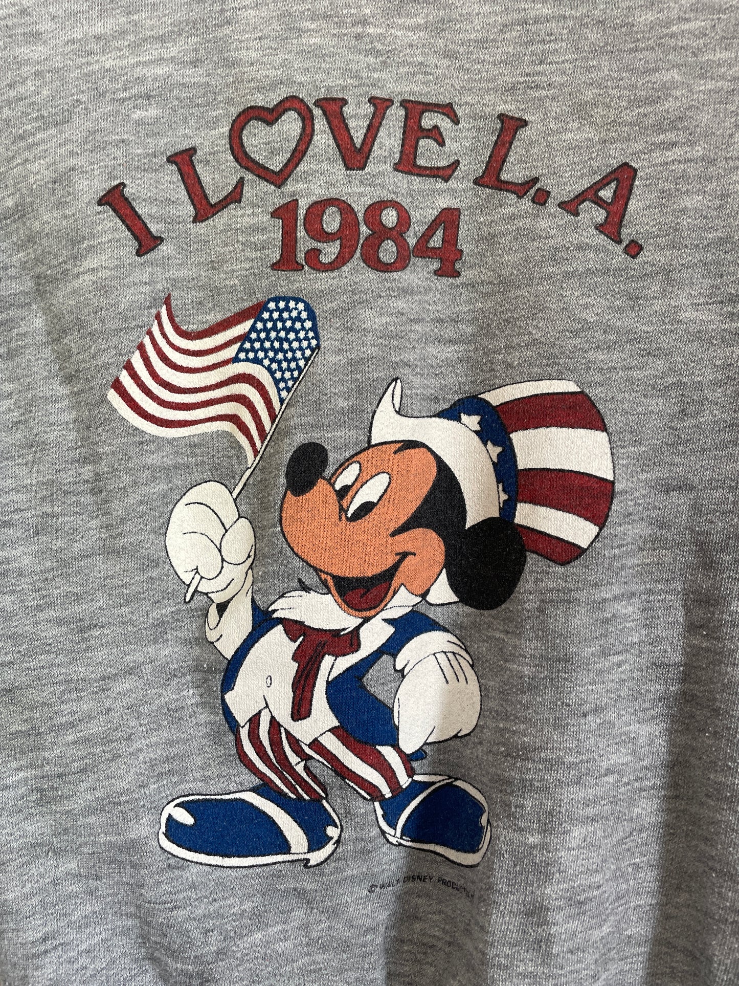 80s I Love LA Mickey Mouse Sweatshirt