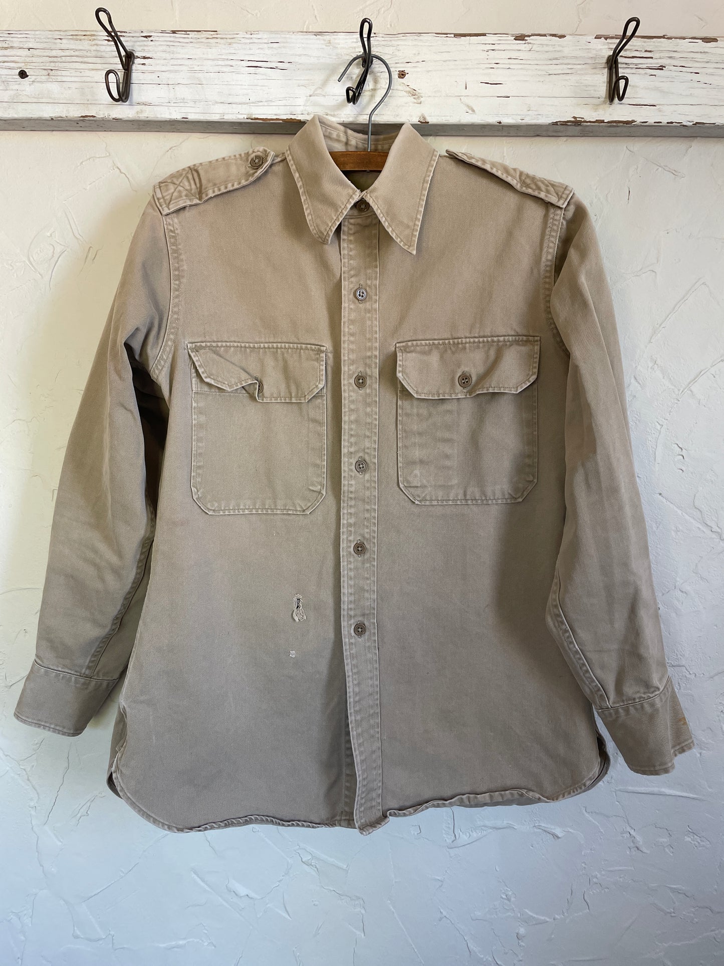 70s Khaki Utility Shirt