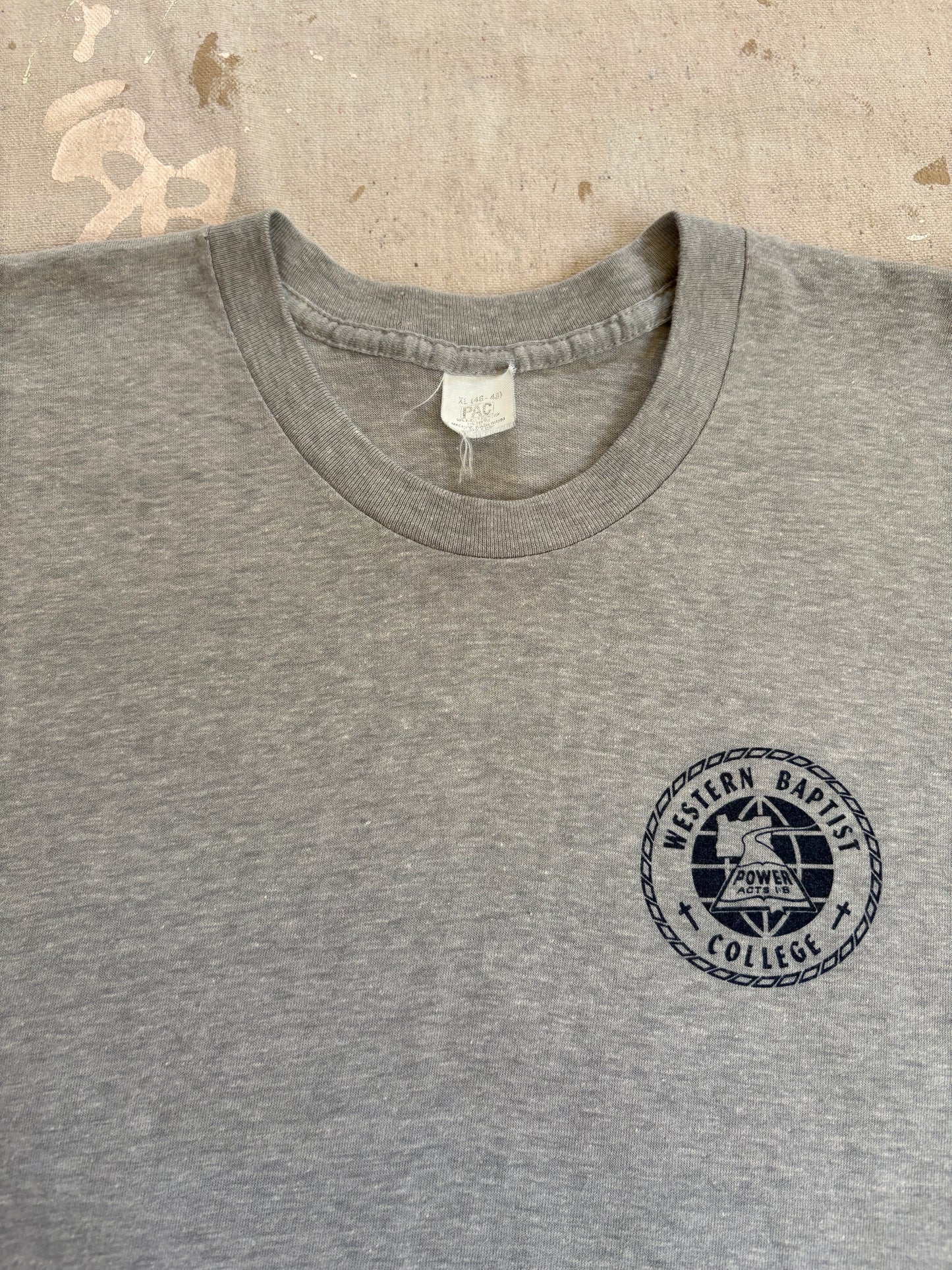 Vintage 80s Western Baptist College Tee