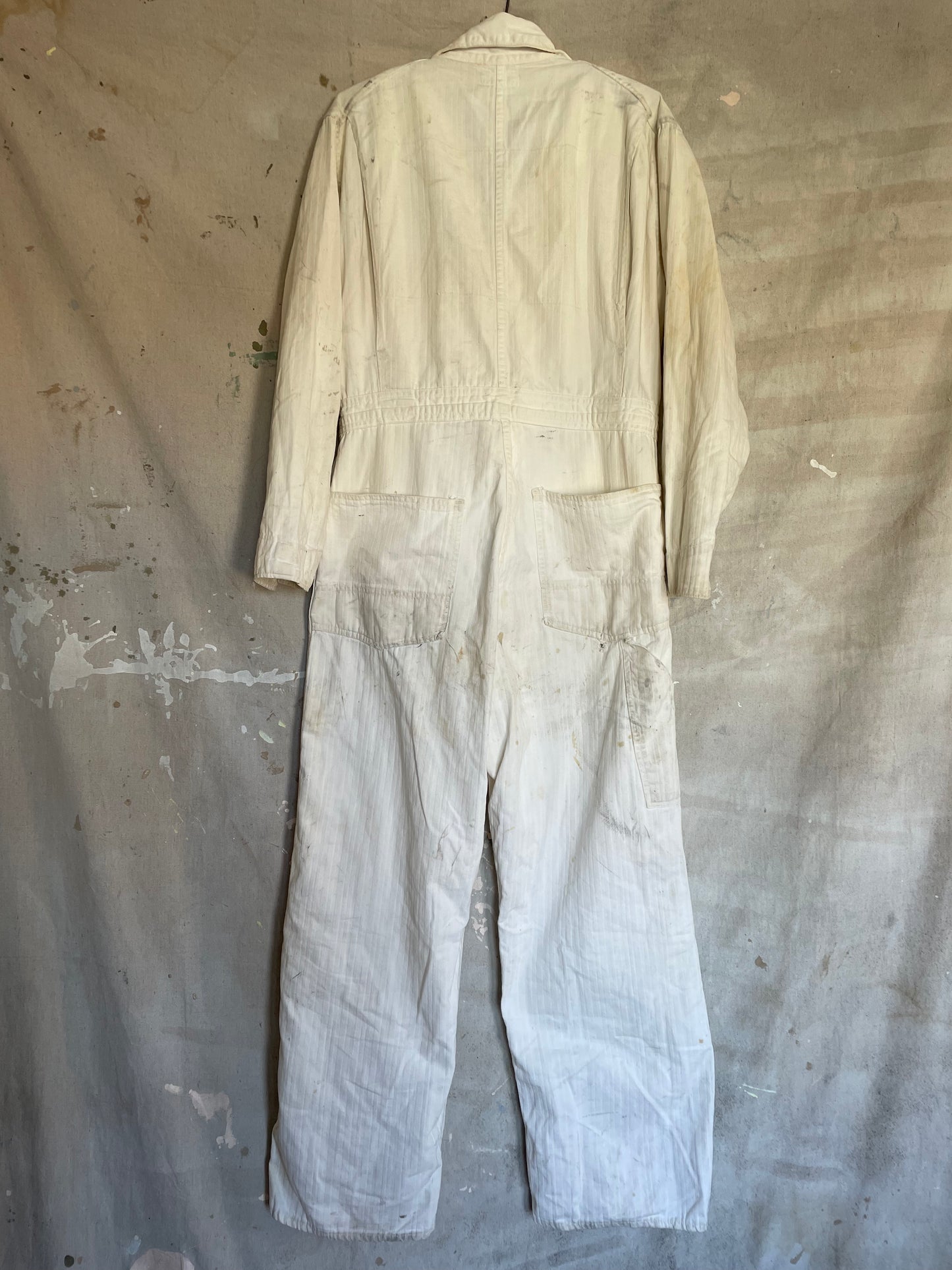 70s White HBT Coveralls