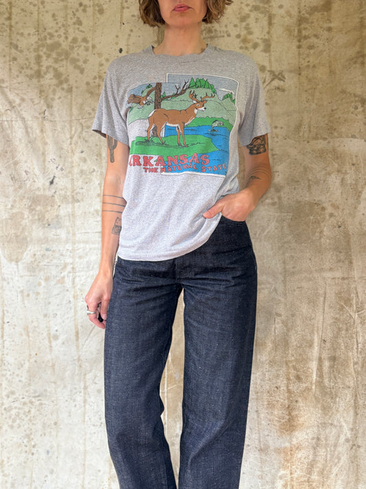 Vintage 80s Arkansas The Natural State Tee
