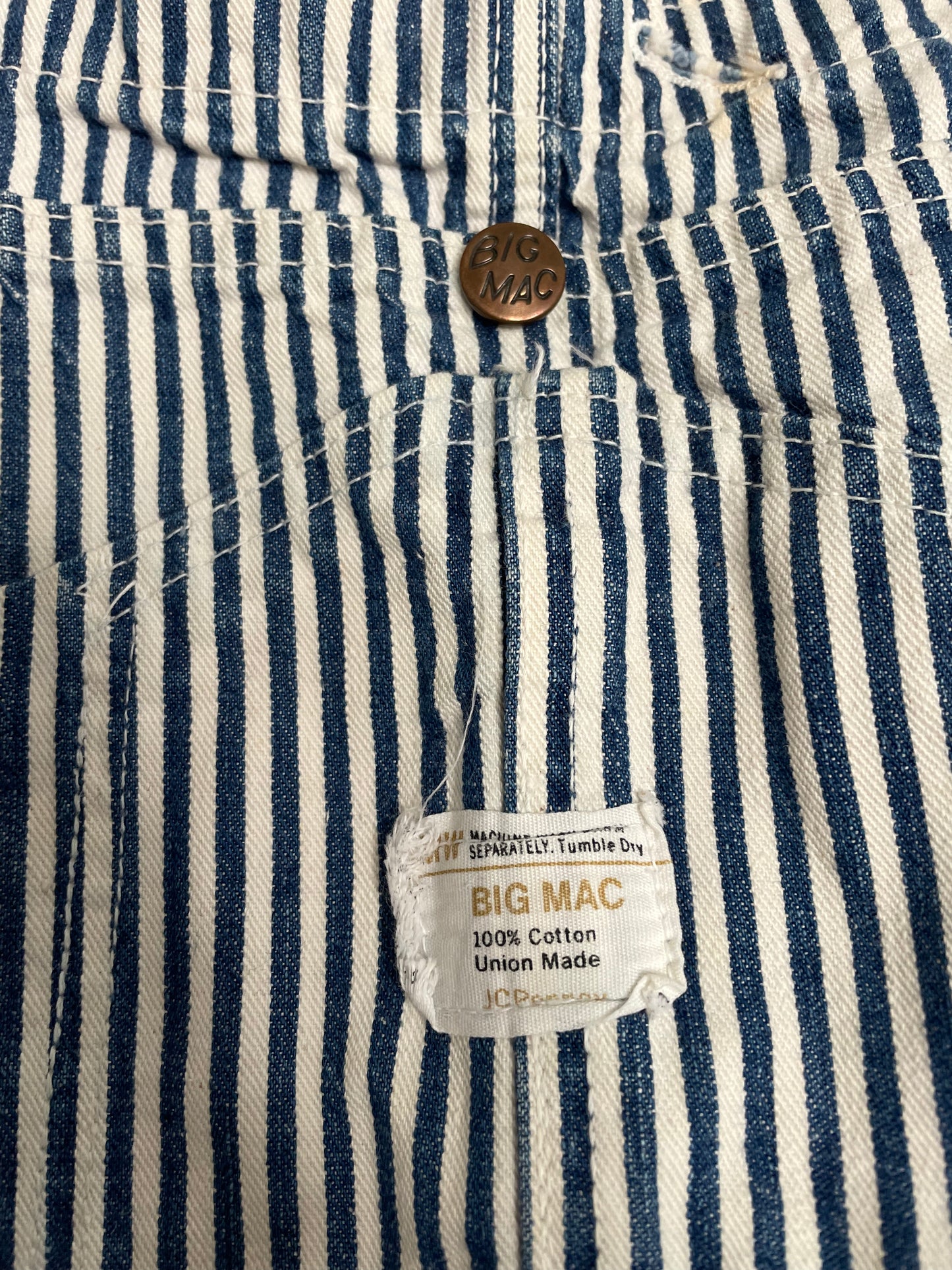 70s/80s Big Mac Express Stripe Overalls