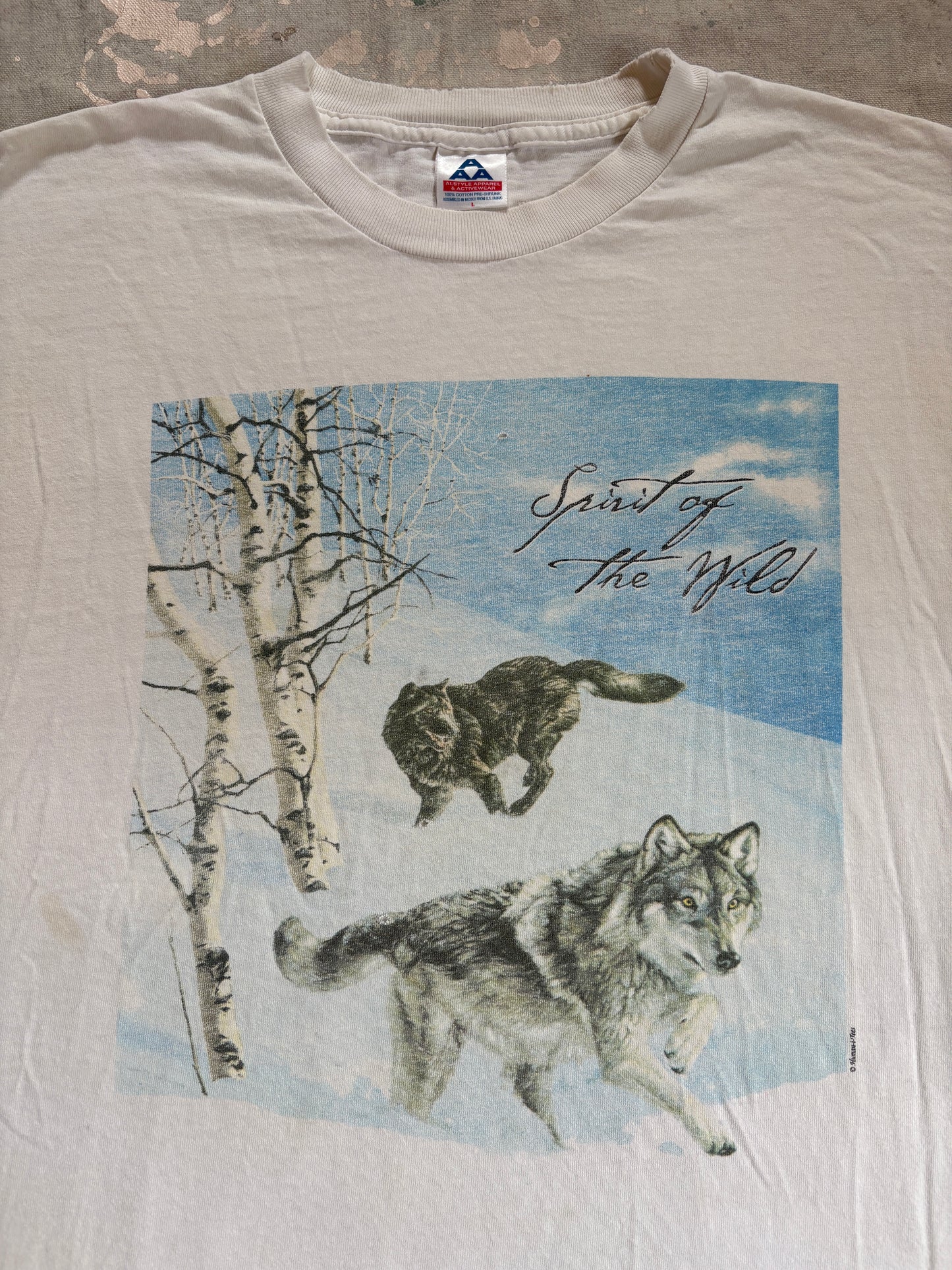 90s Spirit Of The Wild Wolf Long Sleeve Tee