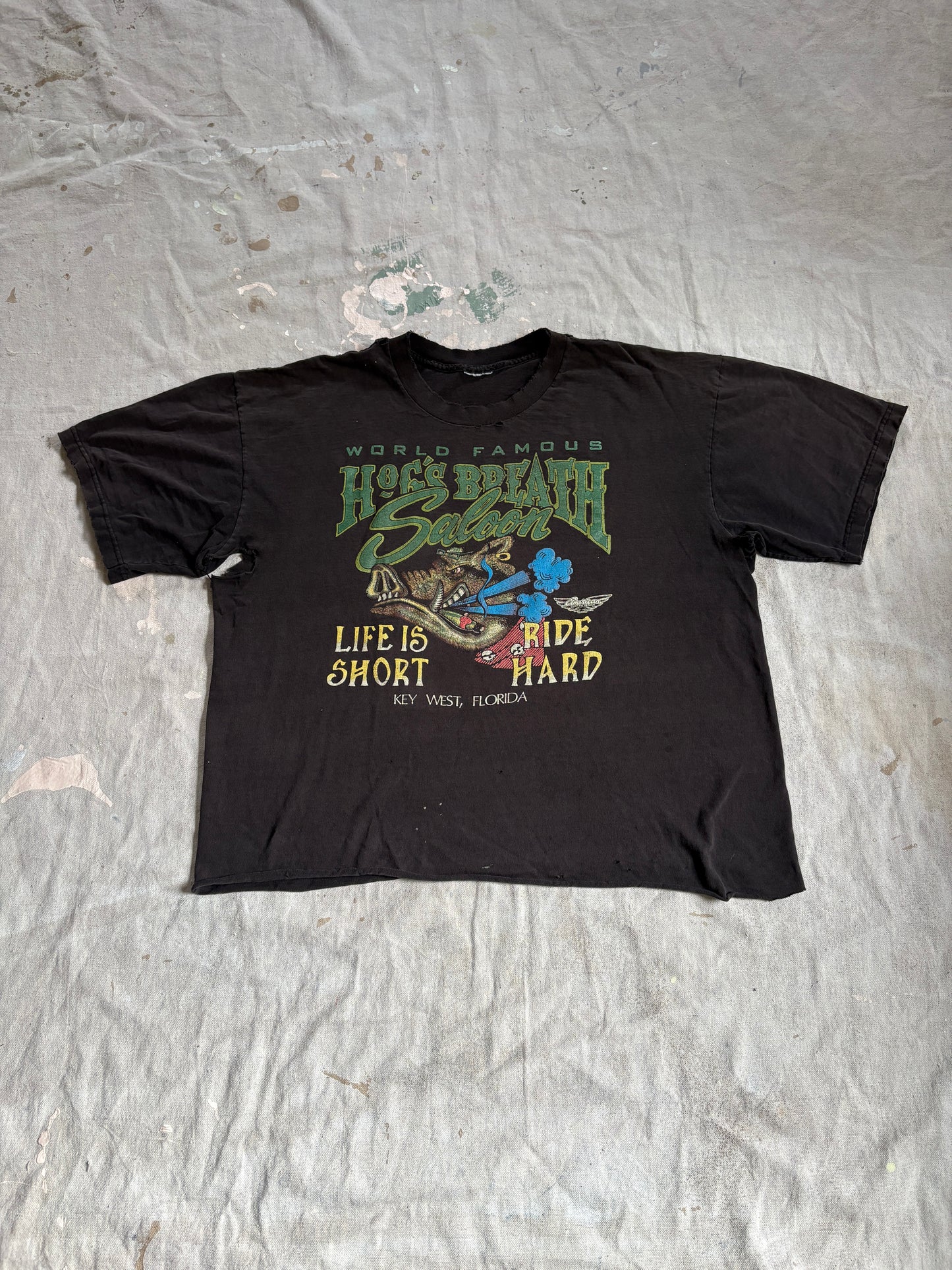90s Hogs Breath Saloon Key West Florida Tee