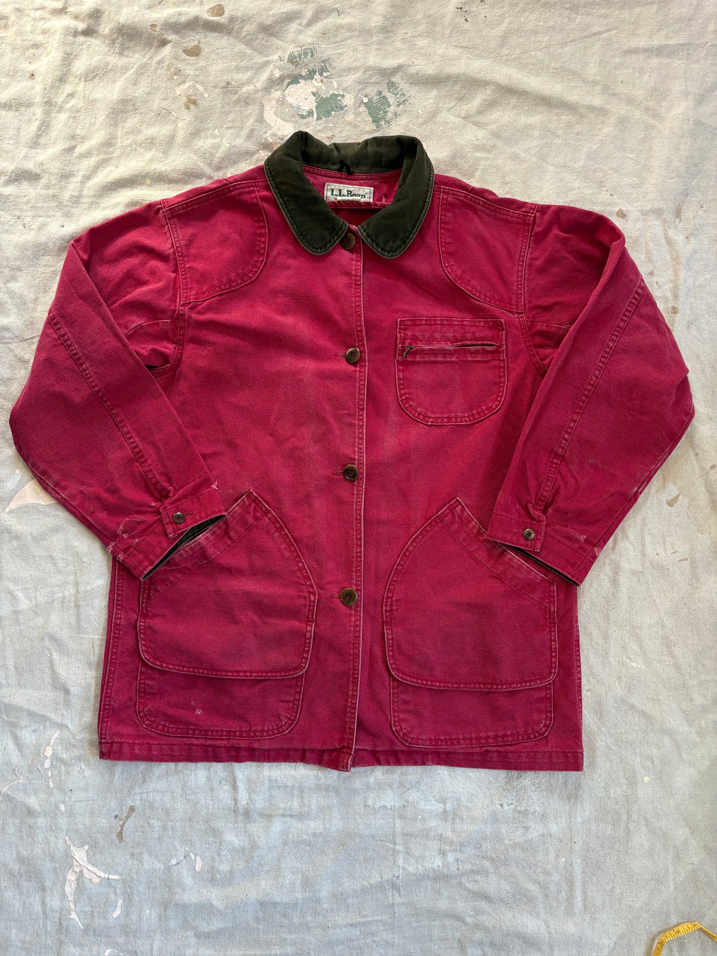 Vintage LL Bean Faded Magenta Barn Coat