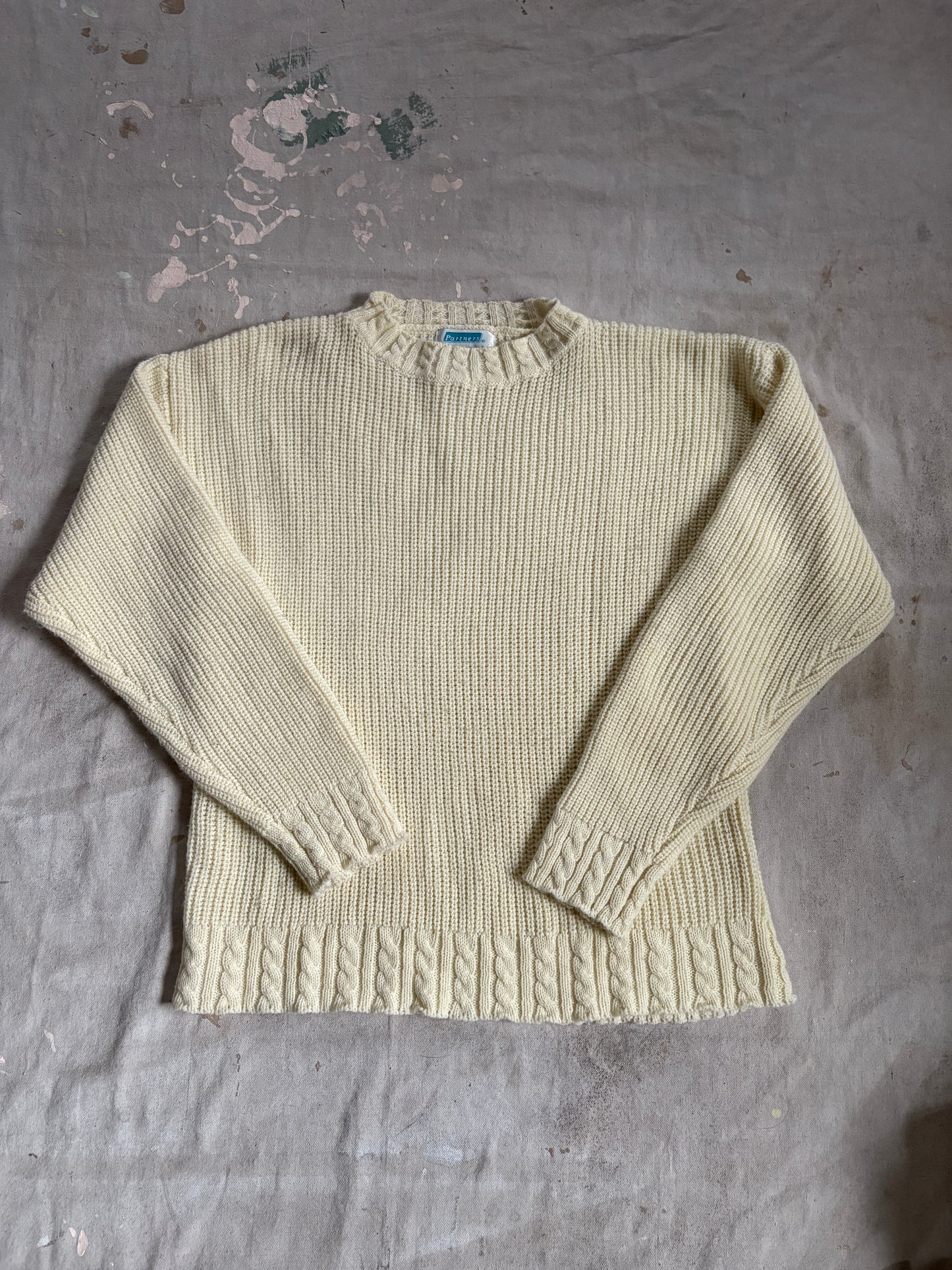 Vintage 90s Ecru Sweater