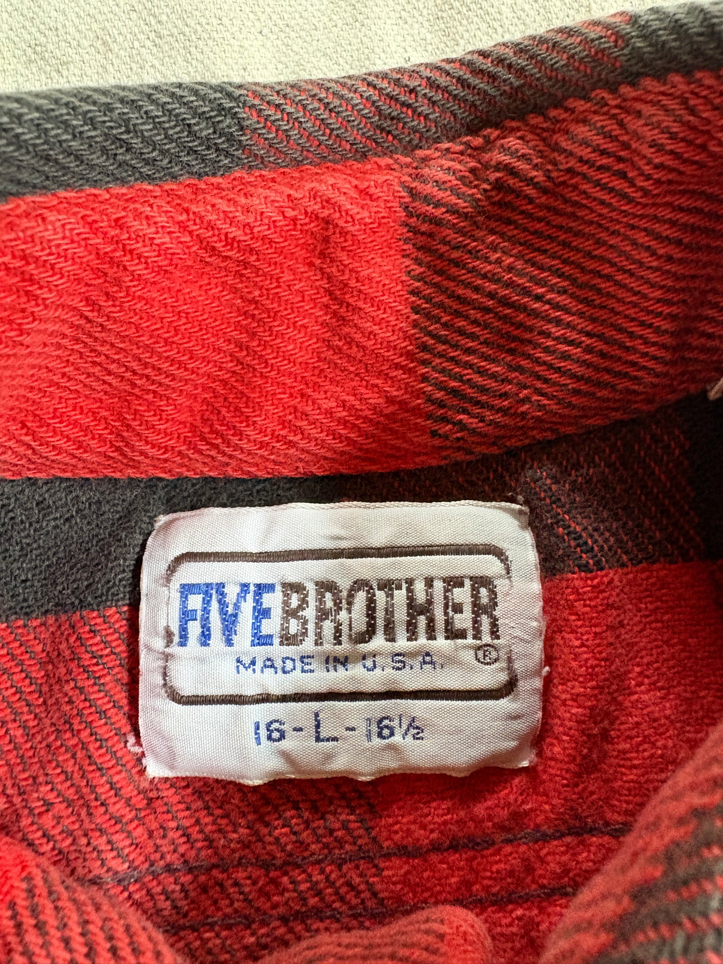 Vintage 90s Five Brother Cotton Flannel