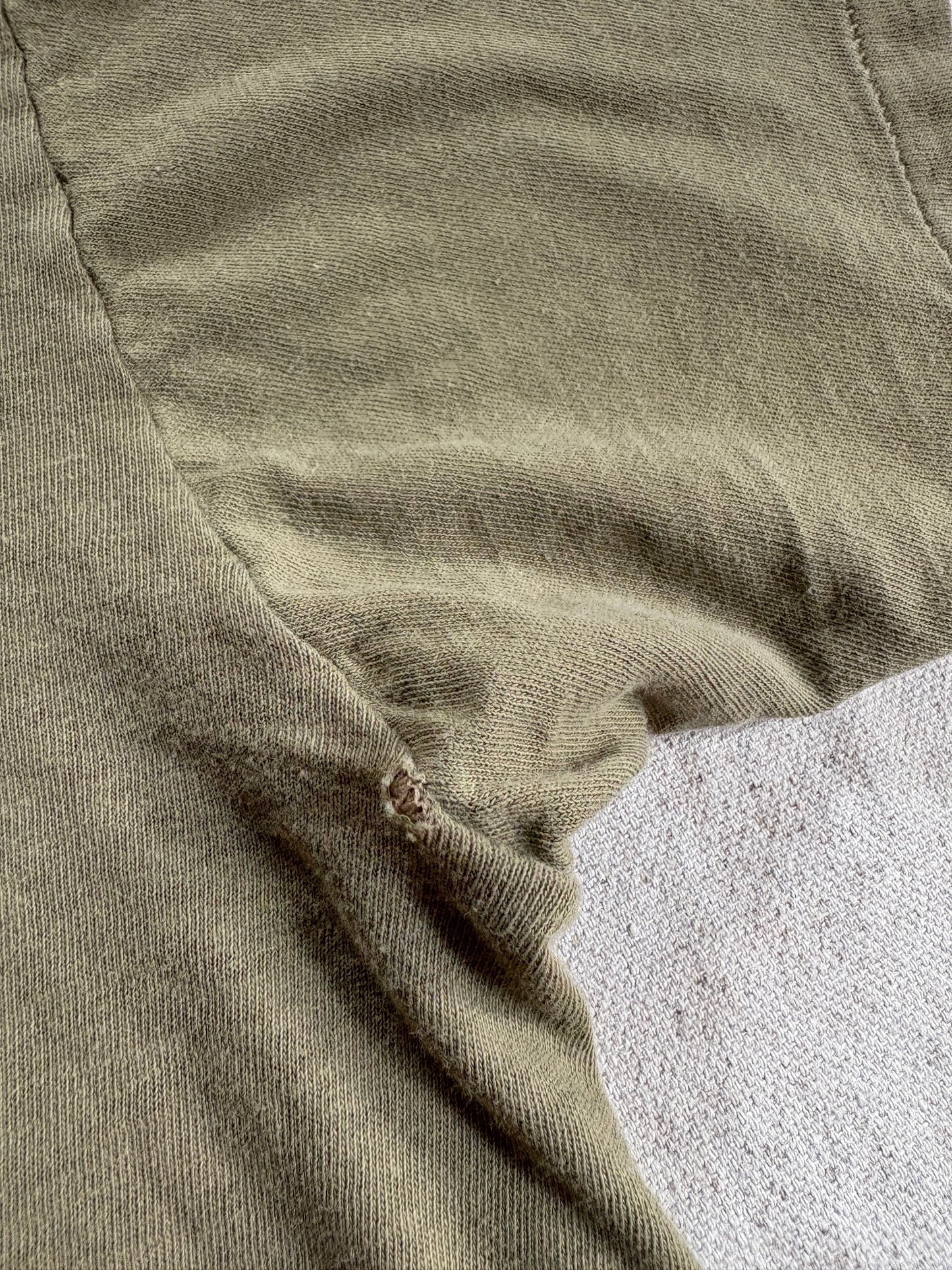 80s Blank Green Brown Military Tee