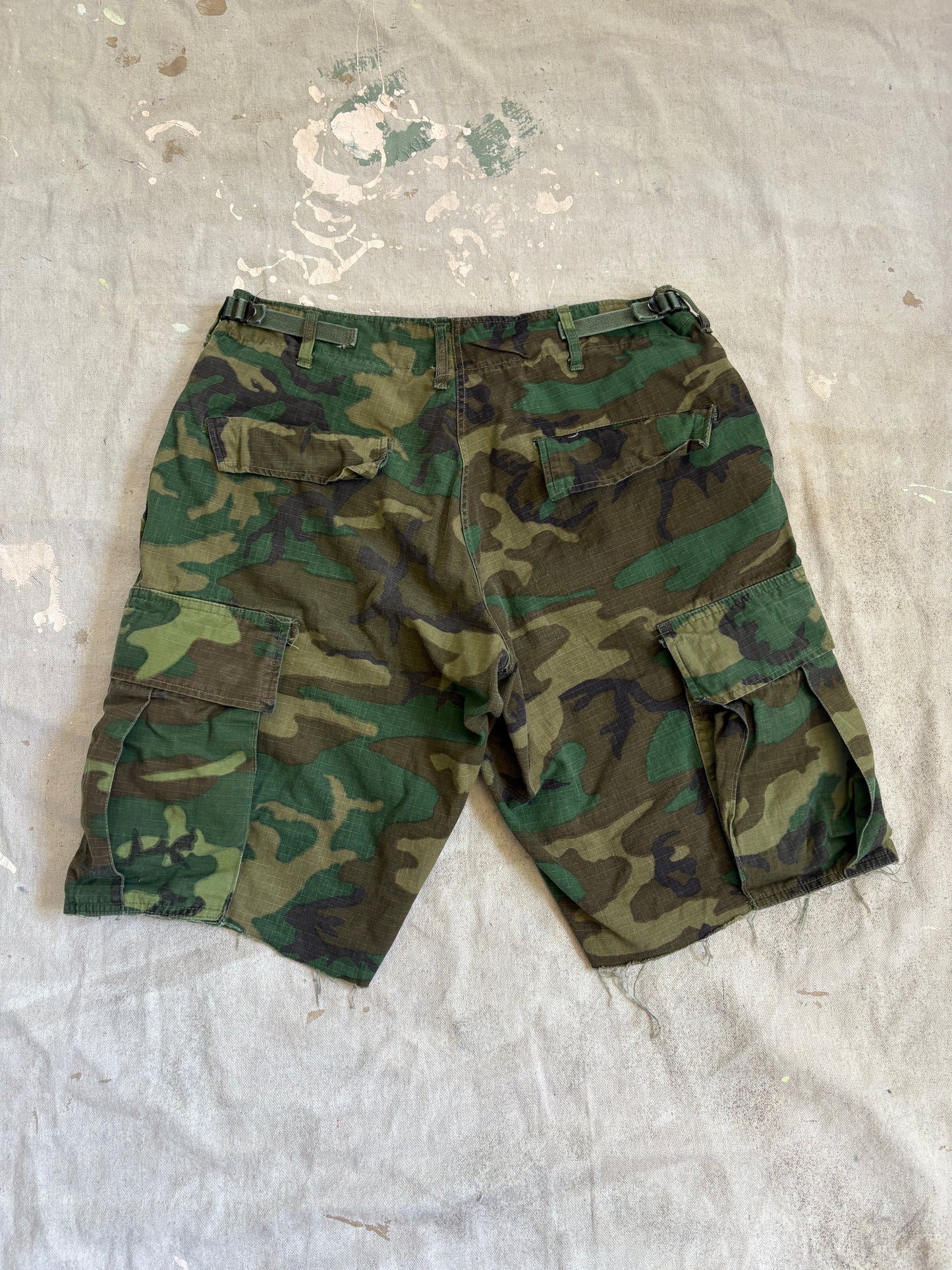 Vintage 60s ERDL Cotton Poplin Cut Off Shorts